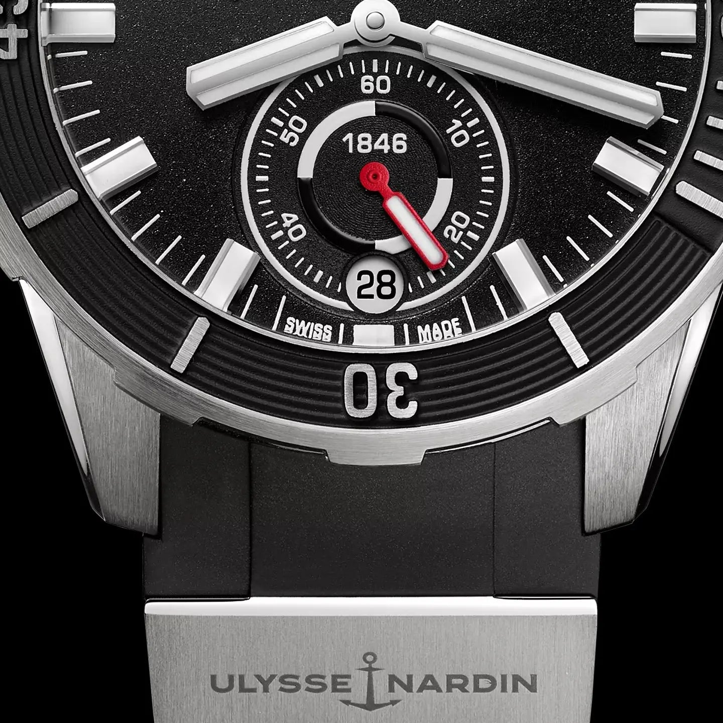 Watch in steel Diver Ulysse nardin