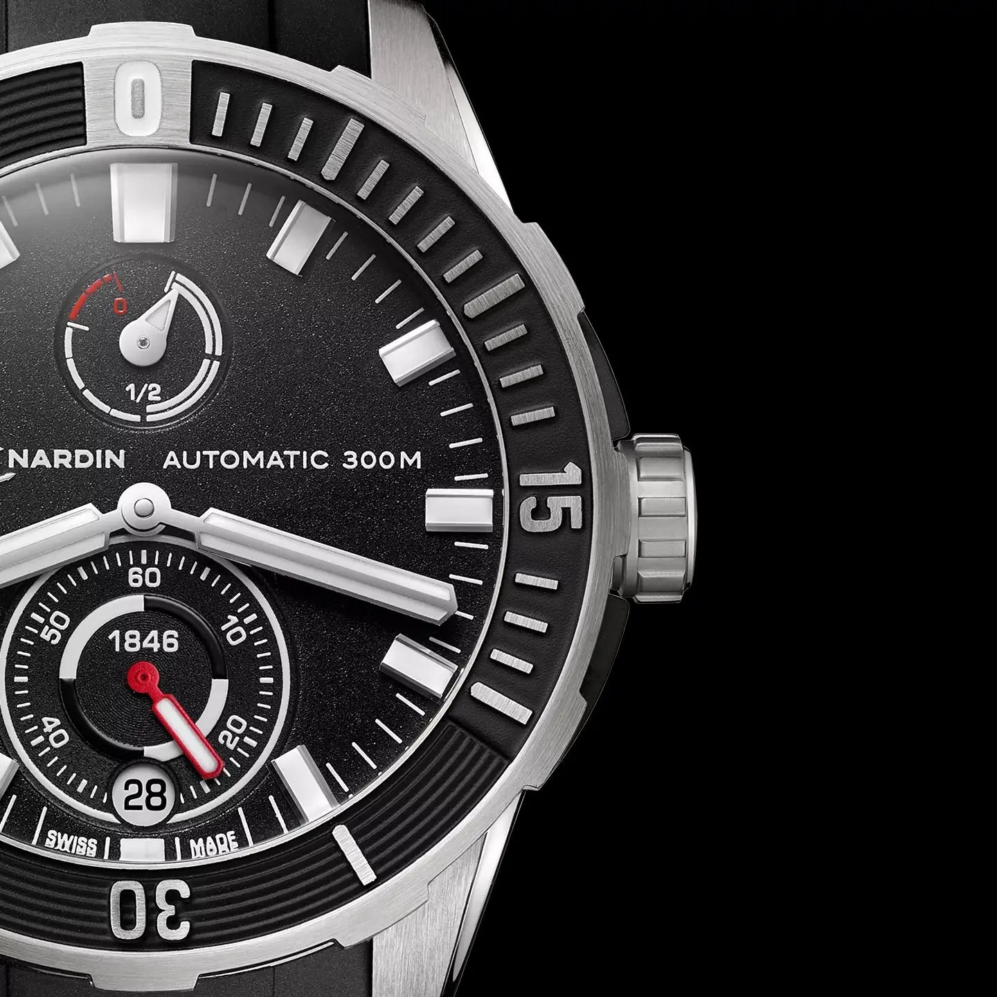 Watch in steel Diver Ulysse nardin