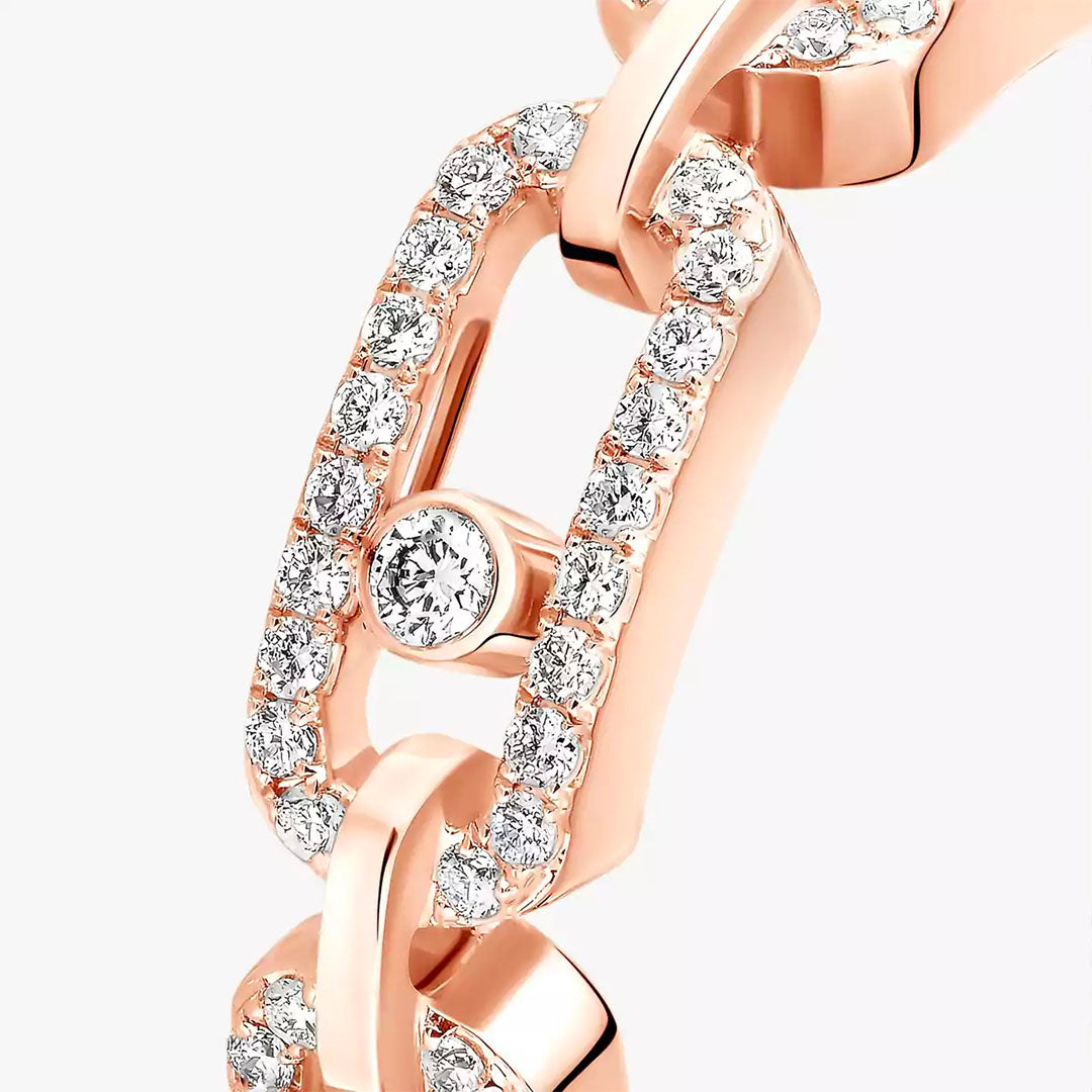 Ring in rose gold Move Link Ring Messika