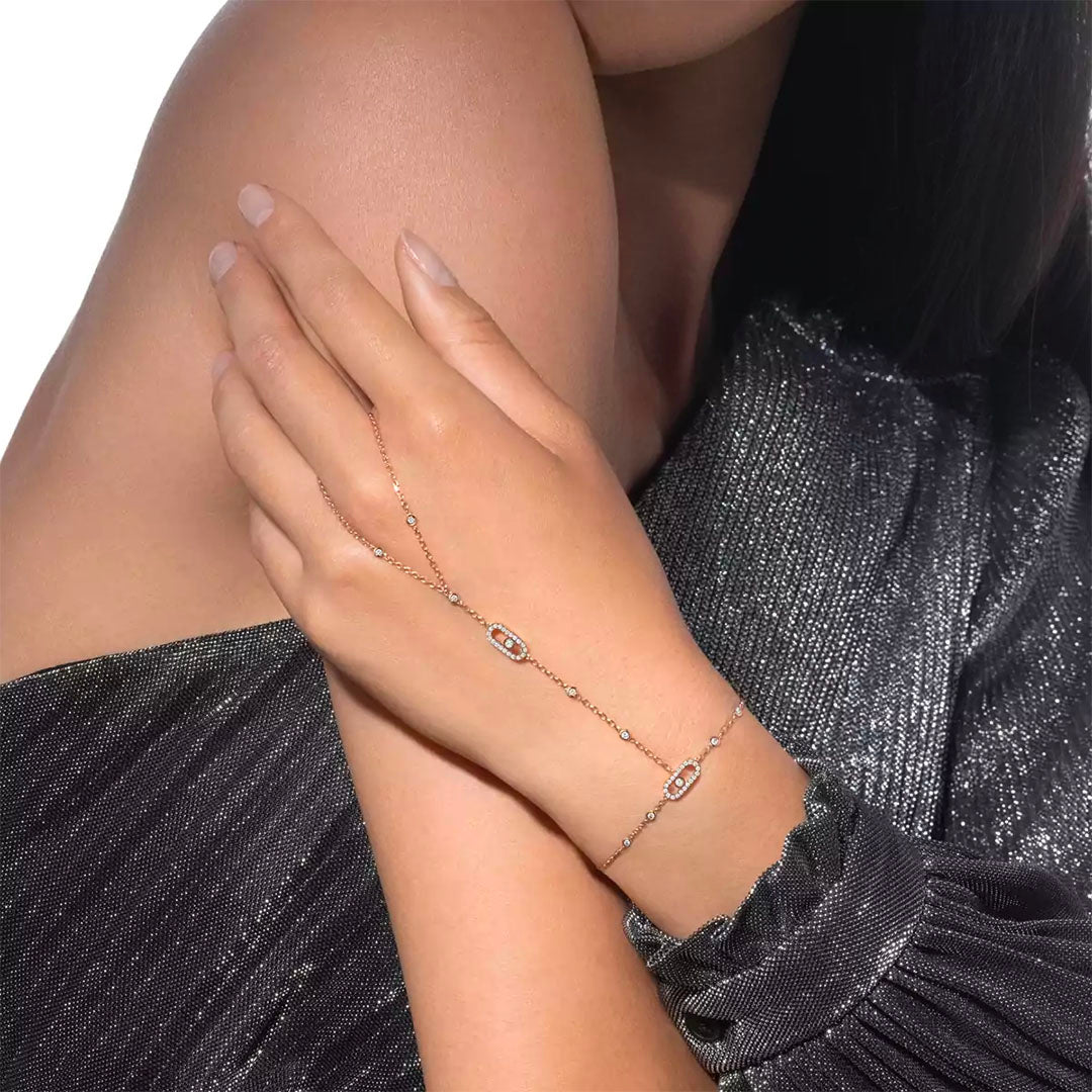 Bracelet in rose gold Move Uno Bracelet Messika