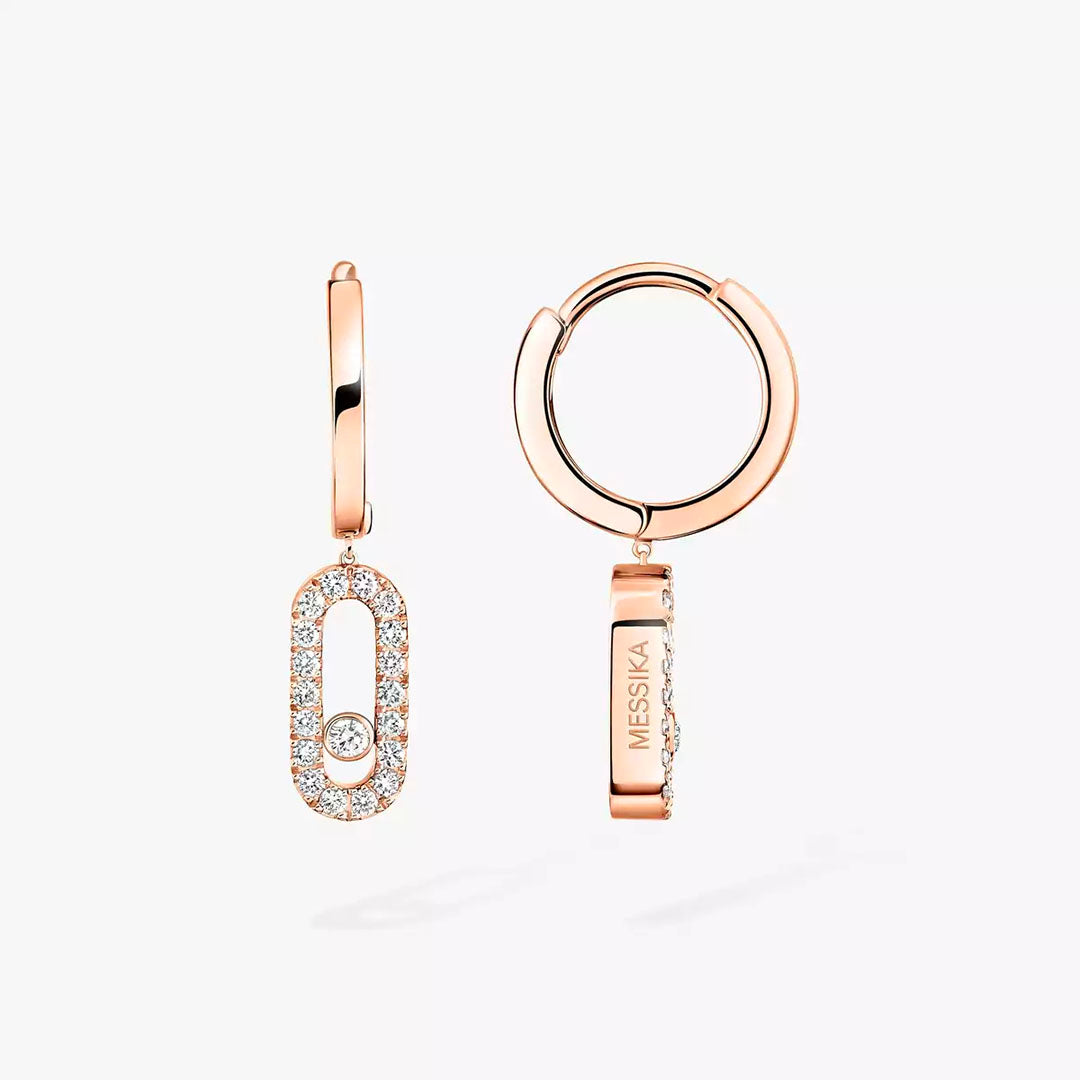 Earrings in rose gold Move Uno Earrings Messika
