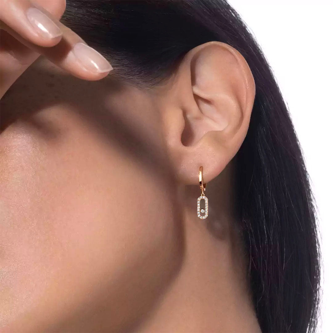 Earrings in yellow gold Move Uno Earrings Messika