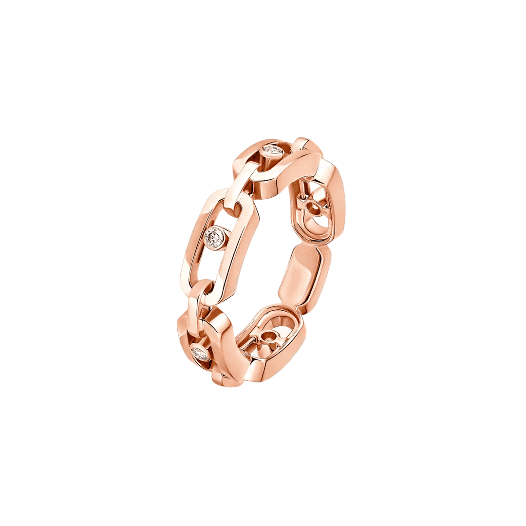 Gioiello in oro rosa Anello Move Link Messika