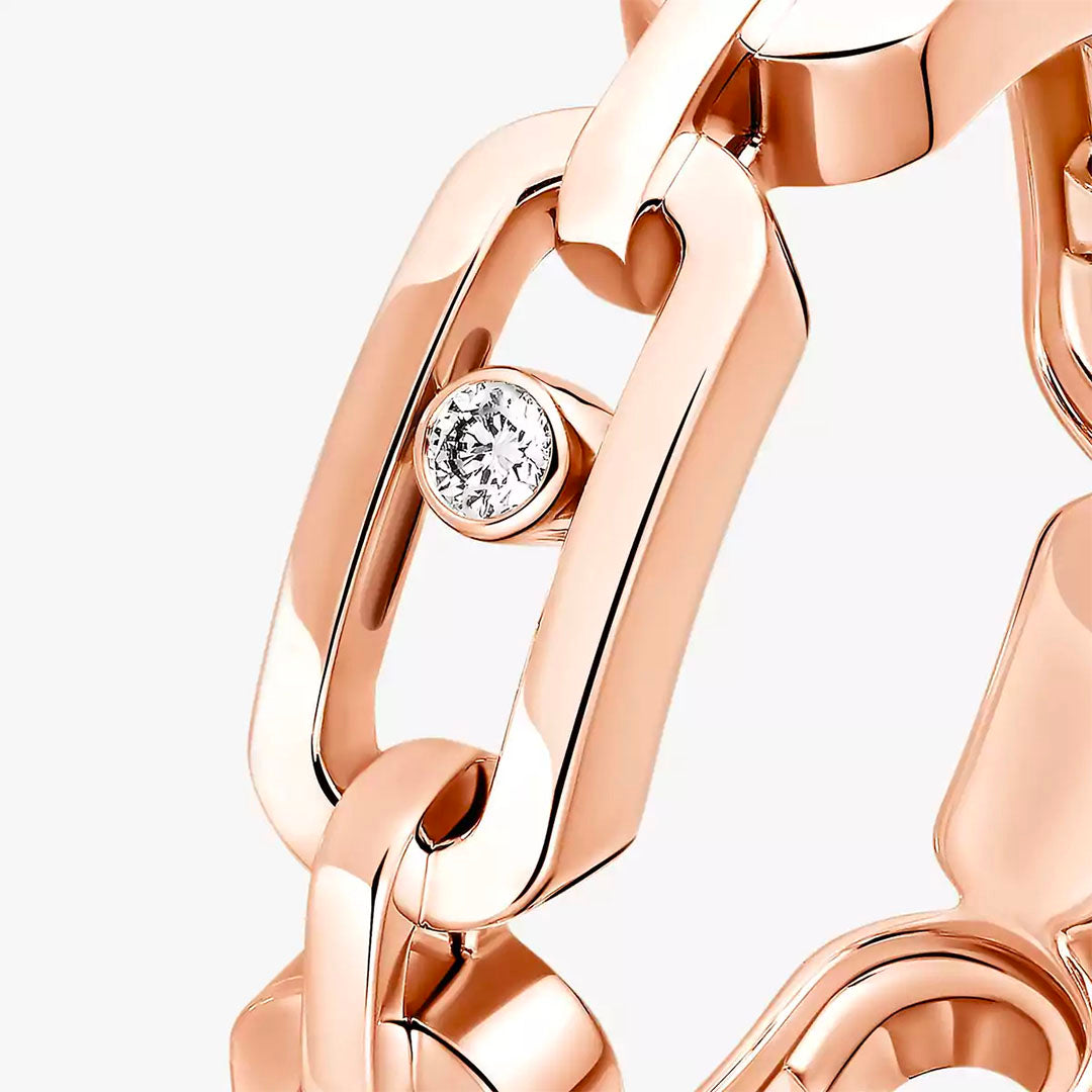 Ring in rose gold Move Link Ring Messika
