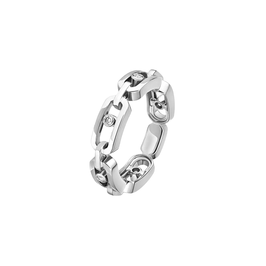 Gioiello in oro bianco Anello Move Link Messika