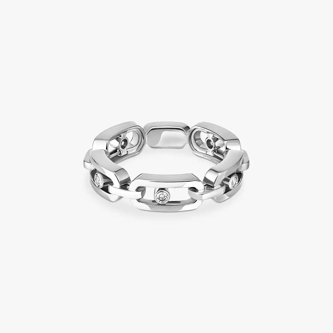 Ring in white gold Move Link Ring Messika