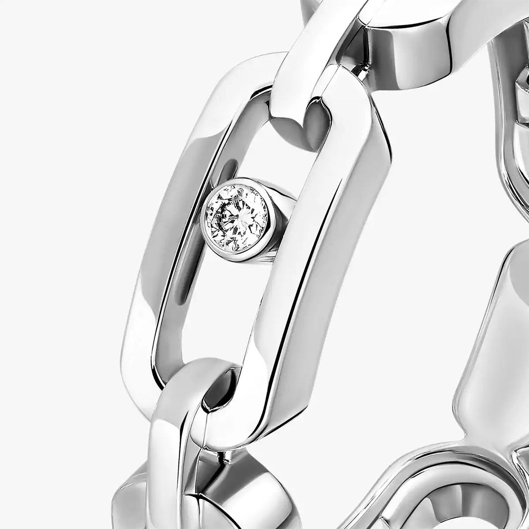 Ring in white gold Move Link Ring Messika