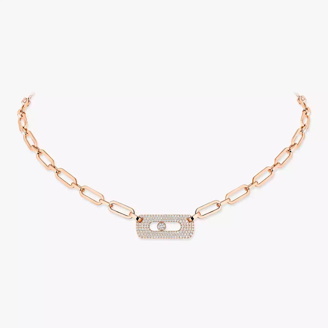 Gioiello in oro rosa Collana Move Link Messika
