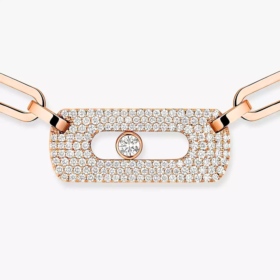 Gioiello in oro rosa Collana Move Link Messika