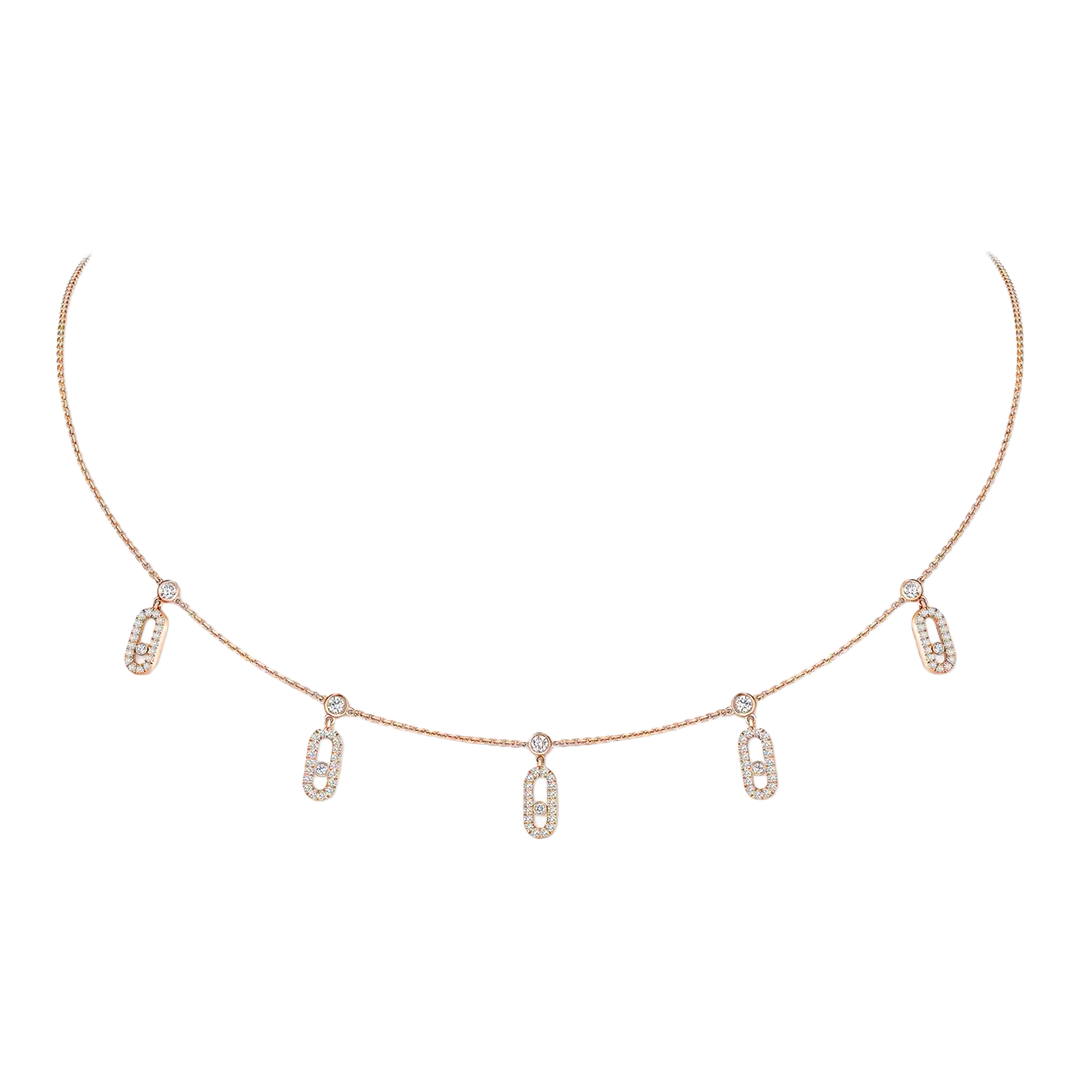 Gioiello in oro rosa Collana choker Move Uno Messika
