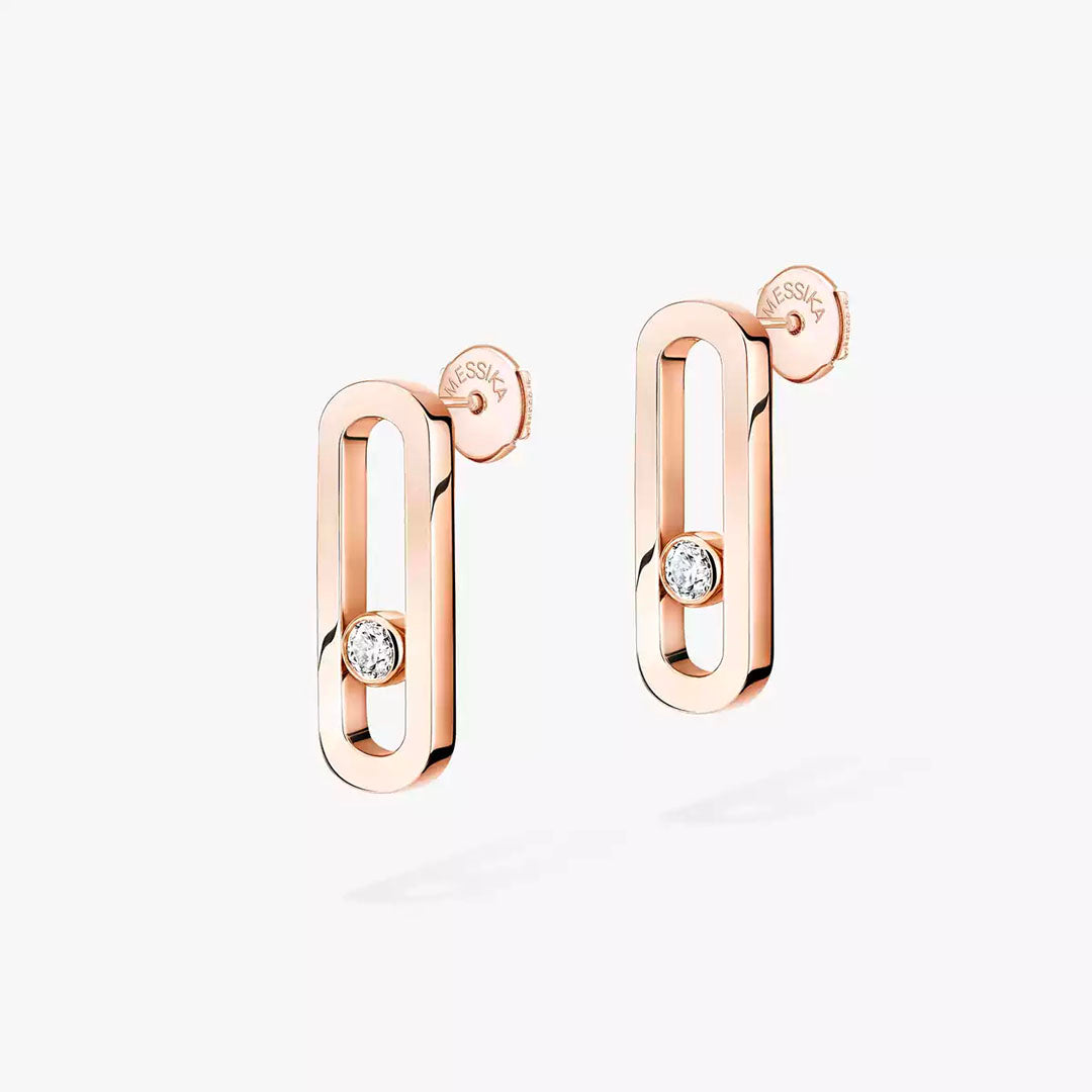Earrings in rose gold Move Uno Earrings Messika