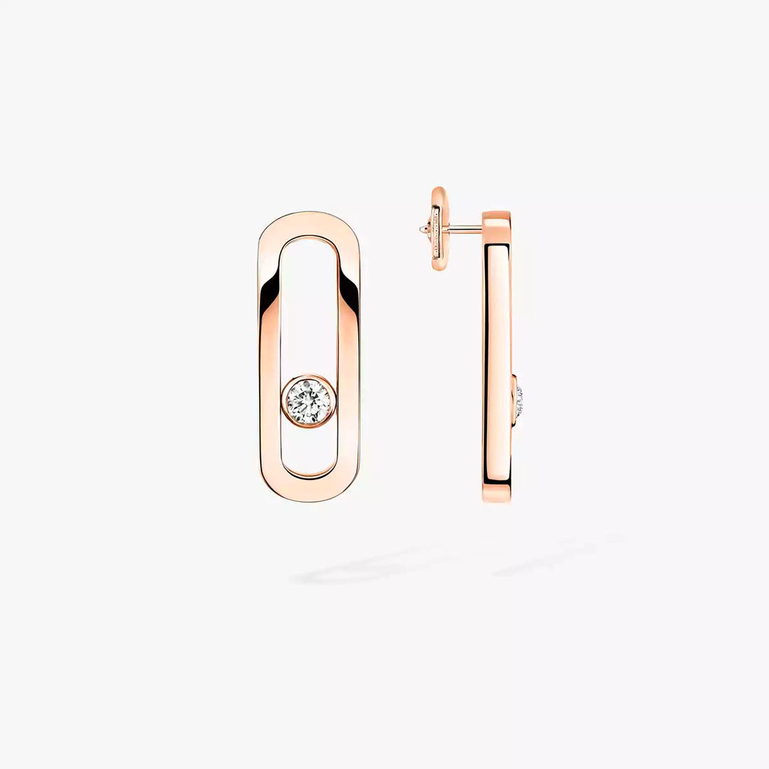Earrings in rose gold Move Uno Earrings Messika