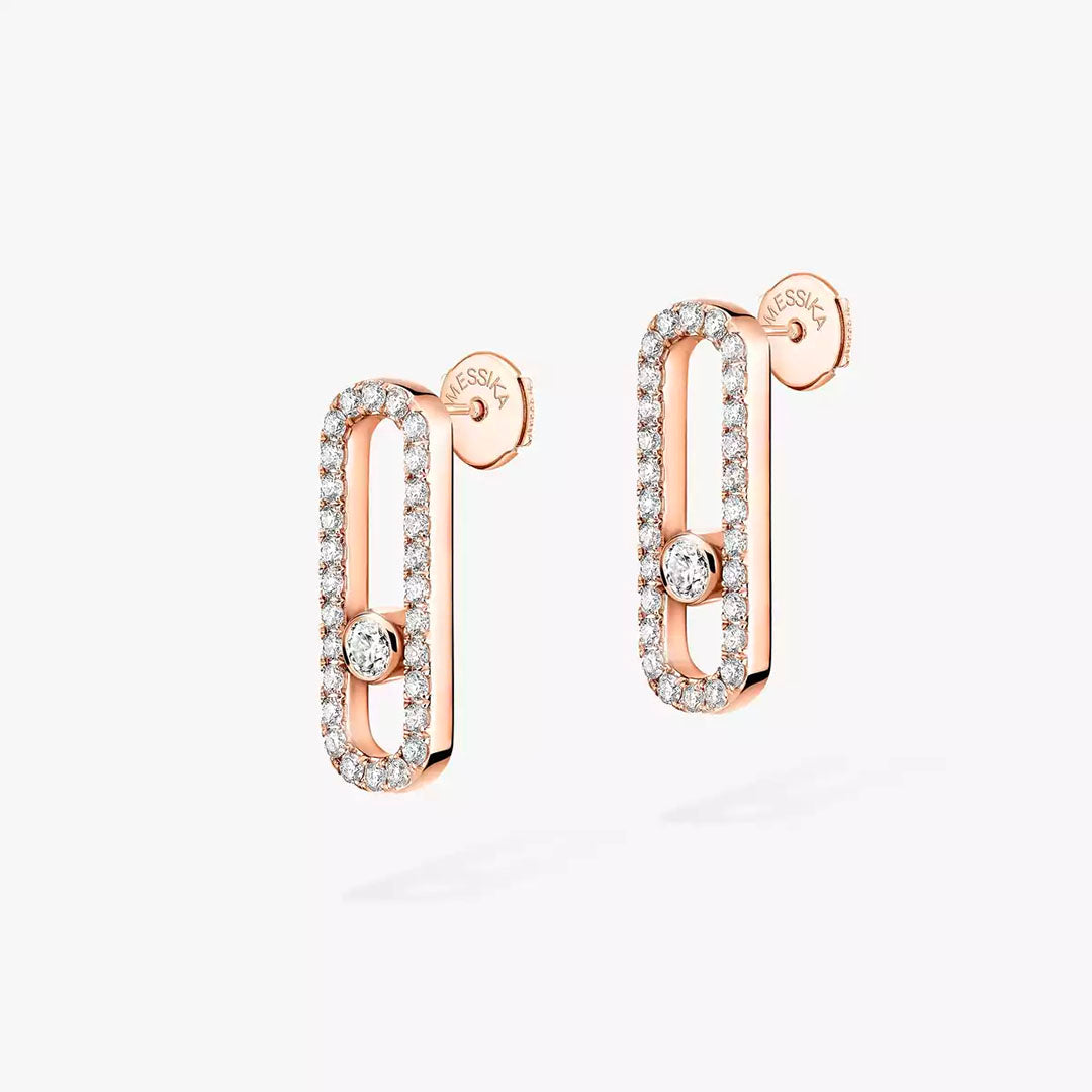 Earrings in rose gold Move Uno Earrings Messika