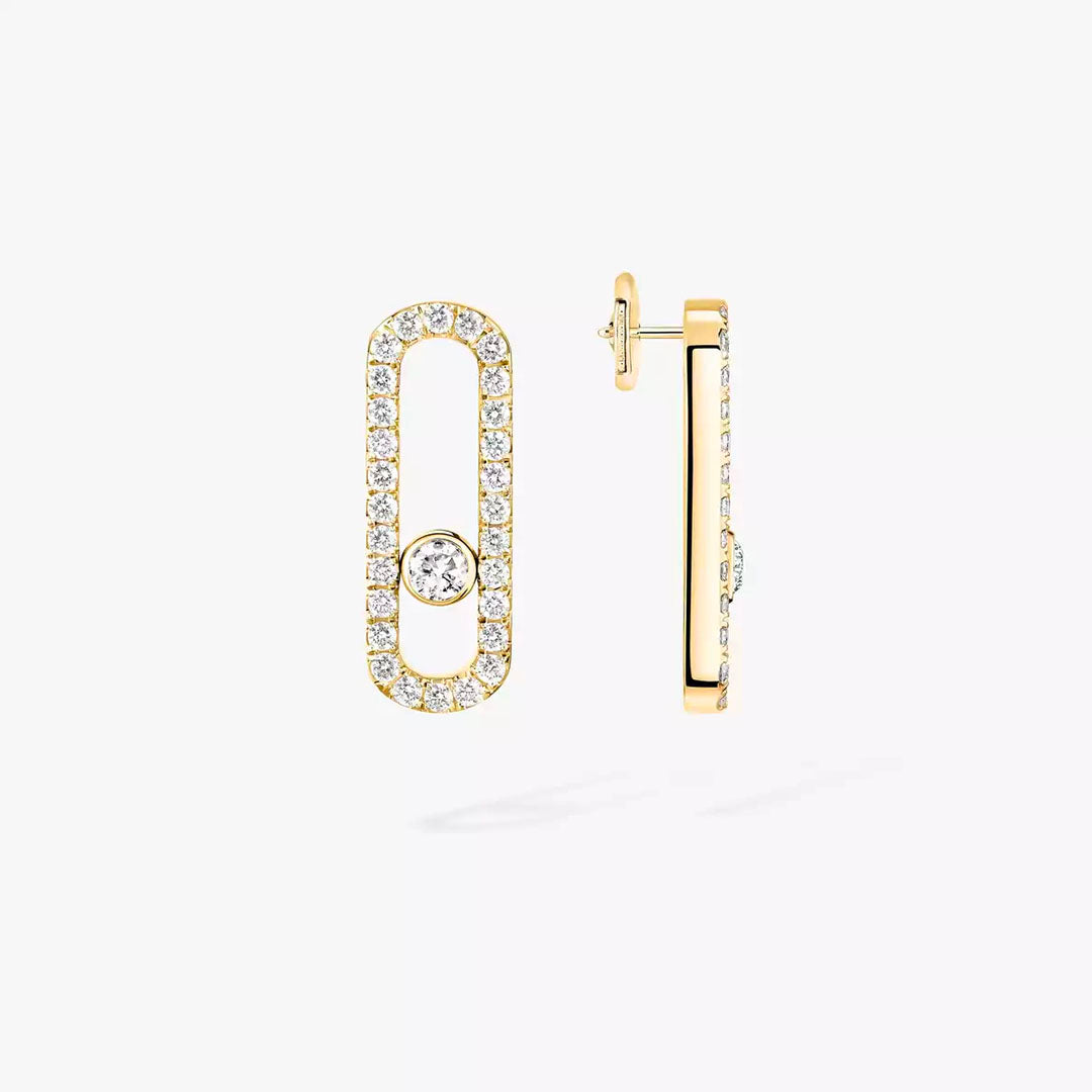 Earrings in yellow gold Move Uno Earrings Messika