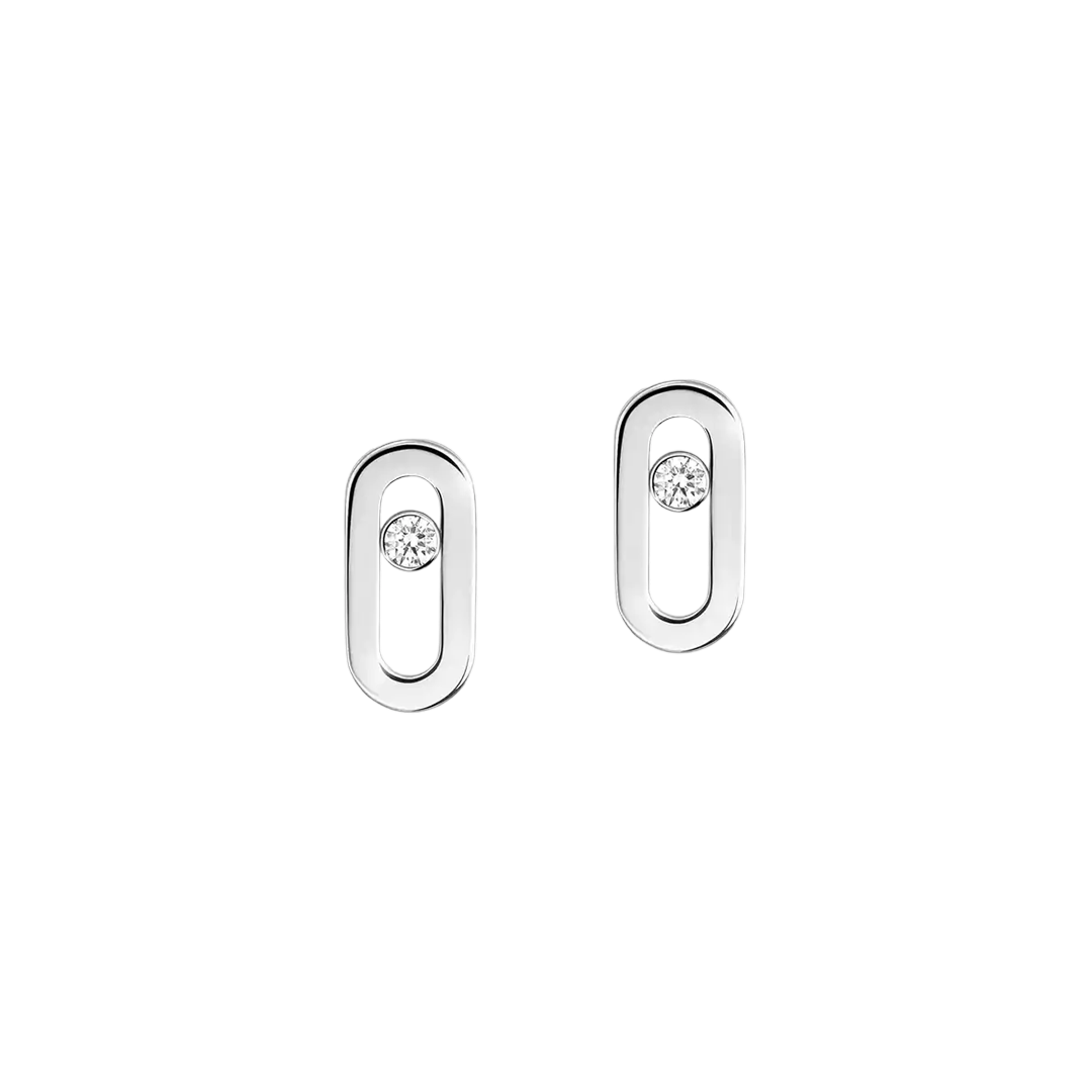 Earrings in white gold Move Uno Earrings Messika