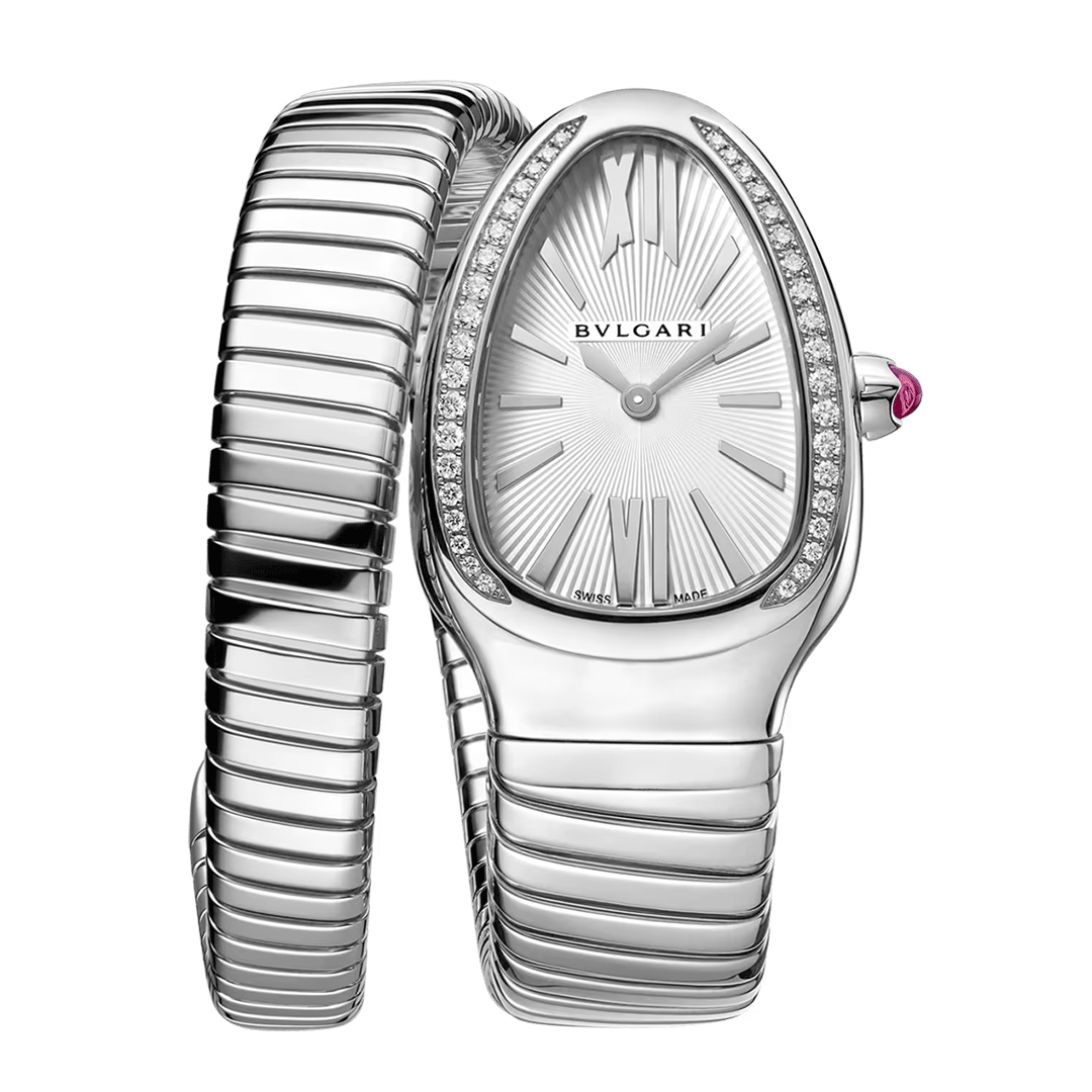 Orologio in acciaio Serpenti Tubogas Bulgari