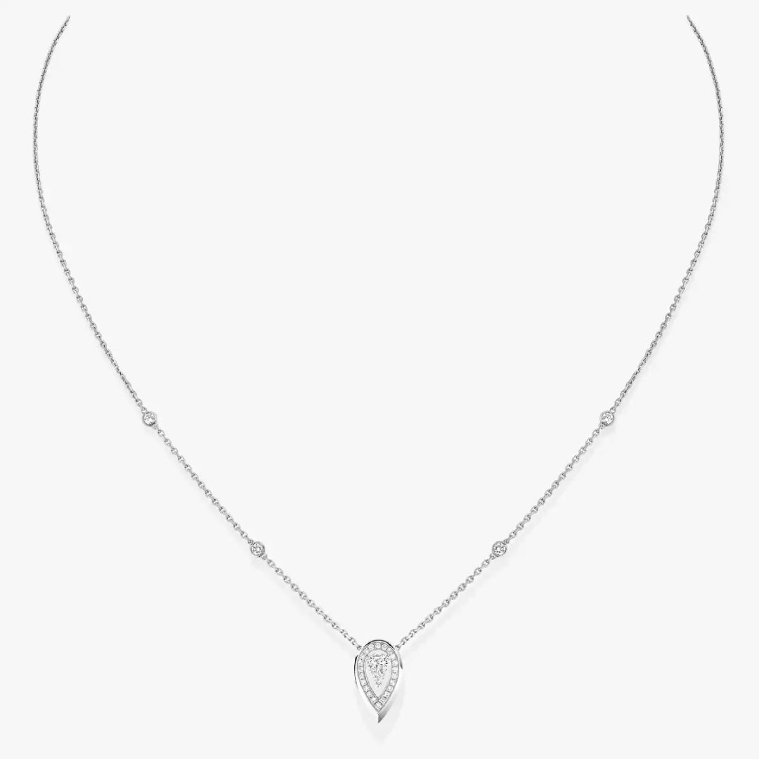 Gioiello in white gold Fiery 0.10K White Gold Diamond Necklace Messika