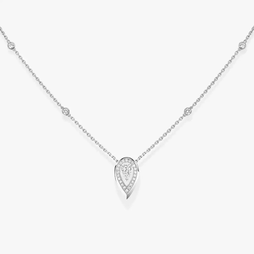 Gioiello in white gold Fiery 0.10K White Gold Diamond Necklace Messika