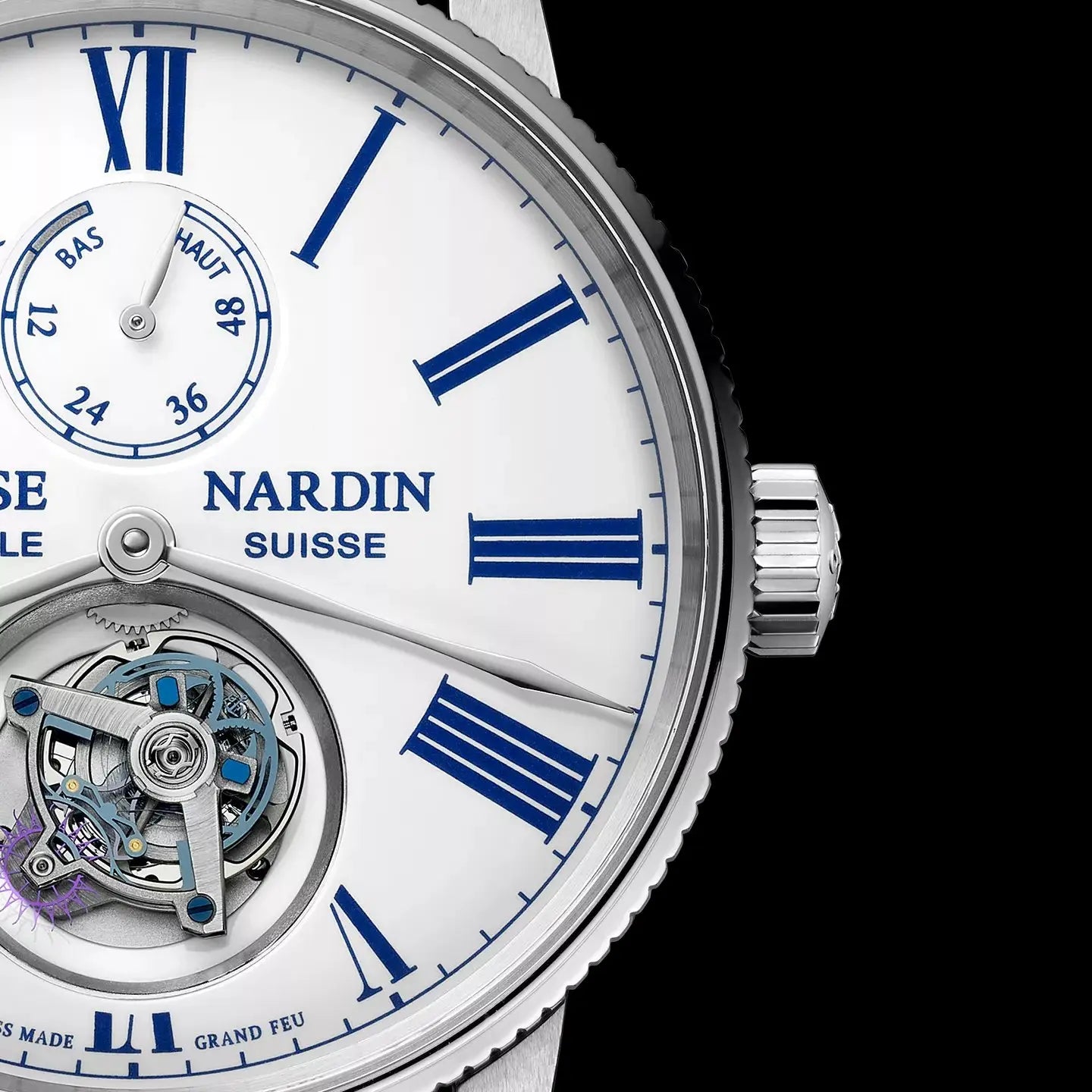 Orologio in acciaio Marine Torpilleur Tourbillon Ulysse nardin