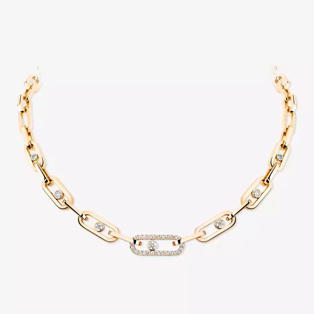 Gioiello in yellow gold Move Link Necklace Messika