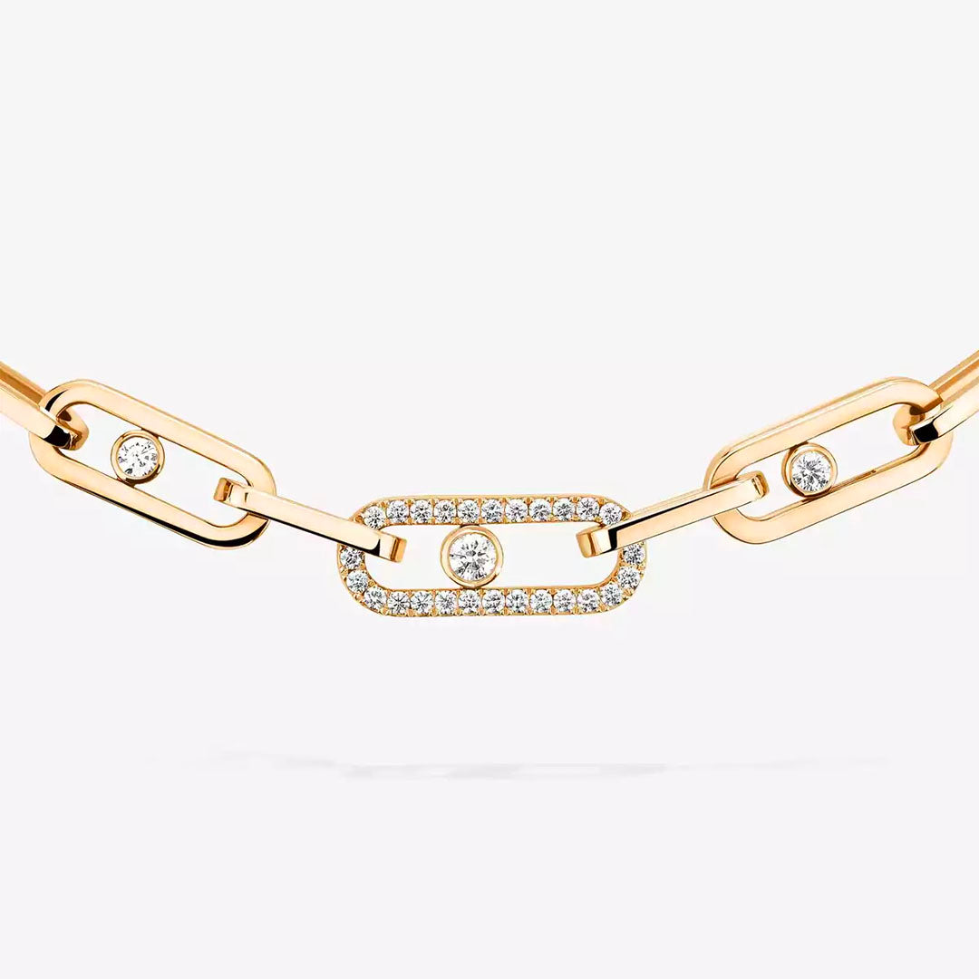 Gioiello in yellow gold Move Link Necklace Messika