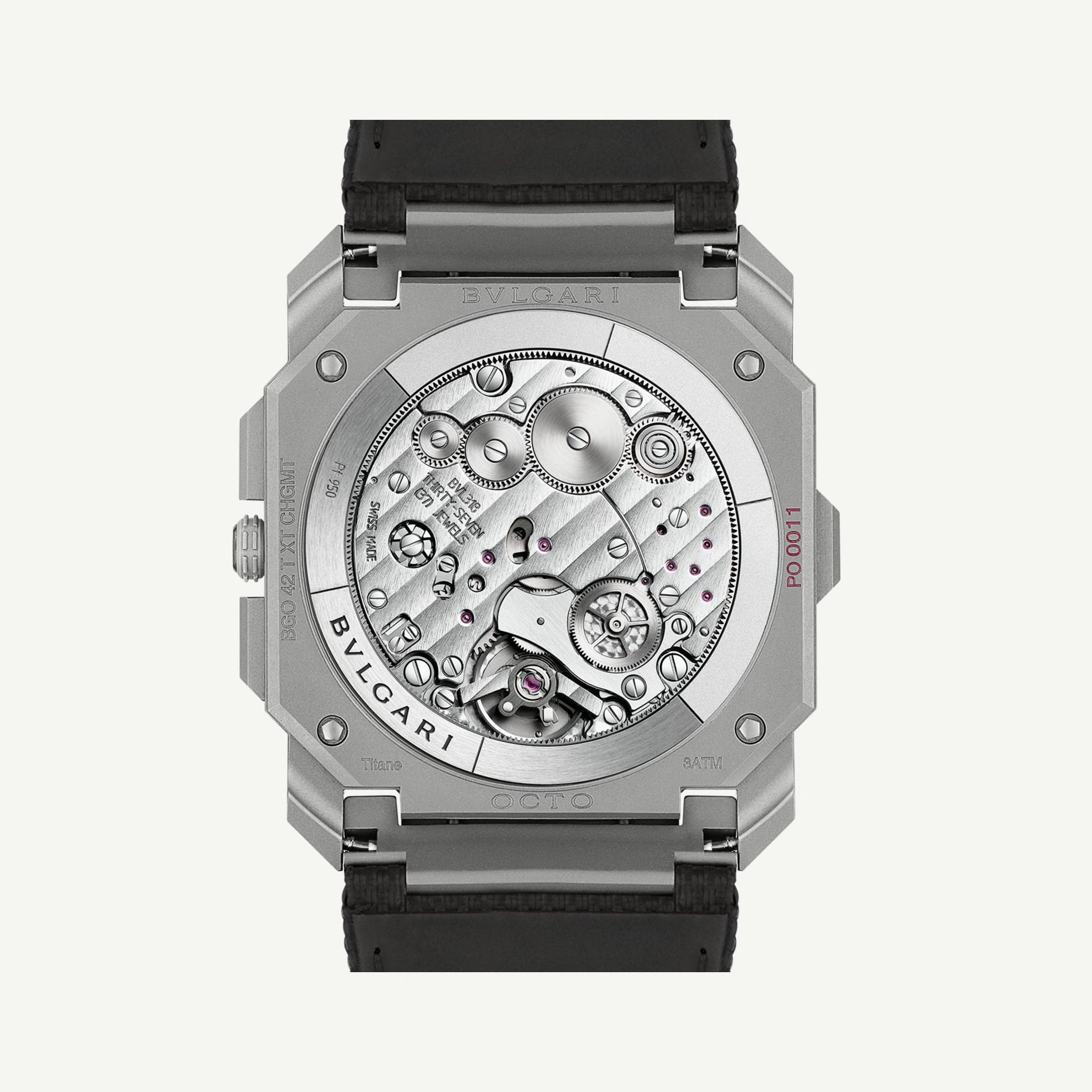 Watch in titanium Octo Finissimo Chrono GMT Bulgari