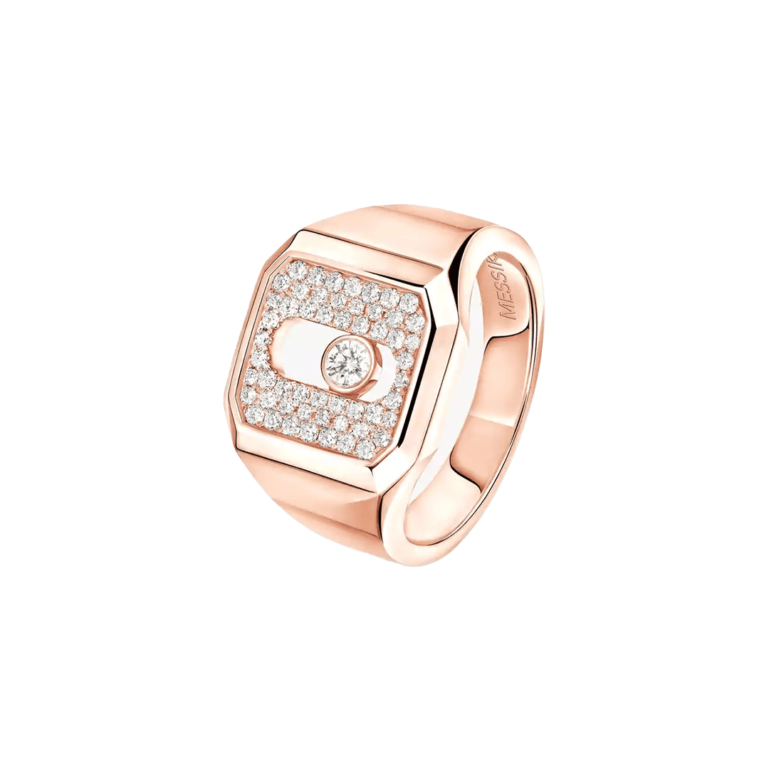 Gioiello in oro rosa Anello Chevalier Move Joaillerie Messika