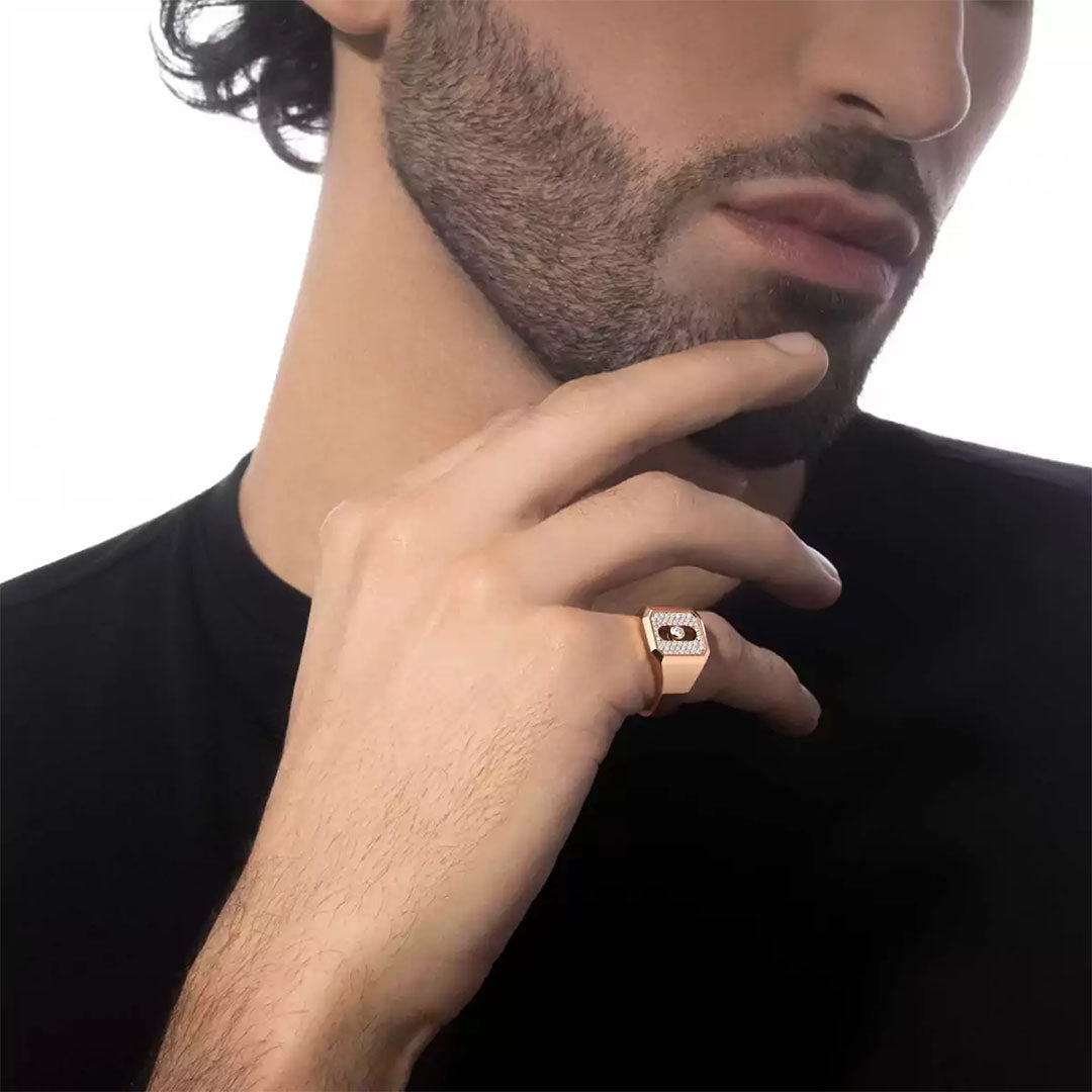 Ring in rose gold Move Joaillerie Chevalier ring Messika