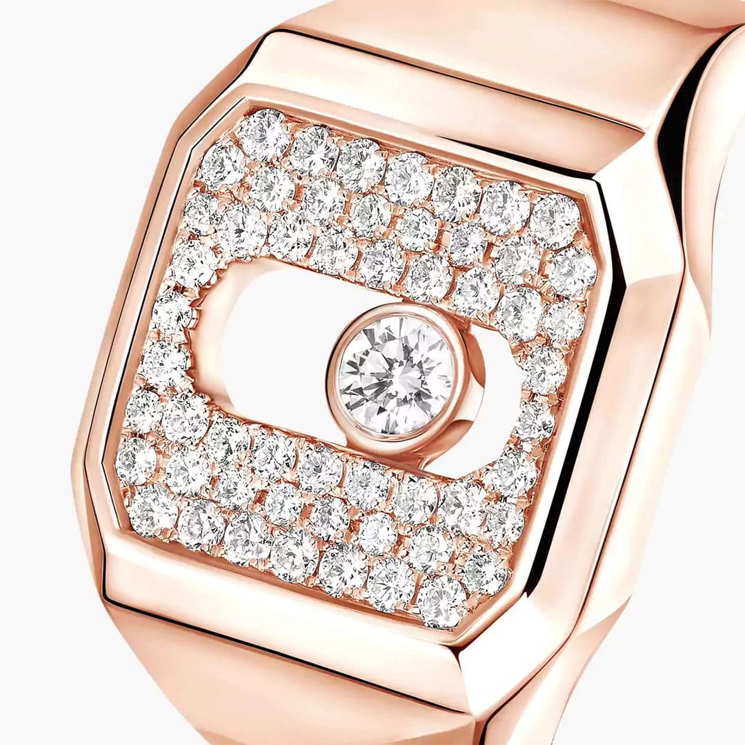 Ring in rose gold Move Joaillerie Chevalier ring Messika