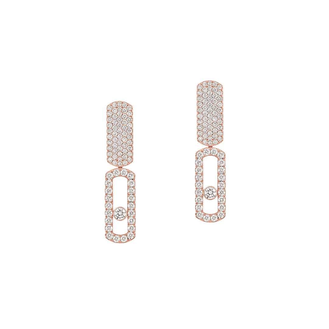 Earrings in rose gold Imperial Move Earrings Messika