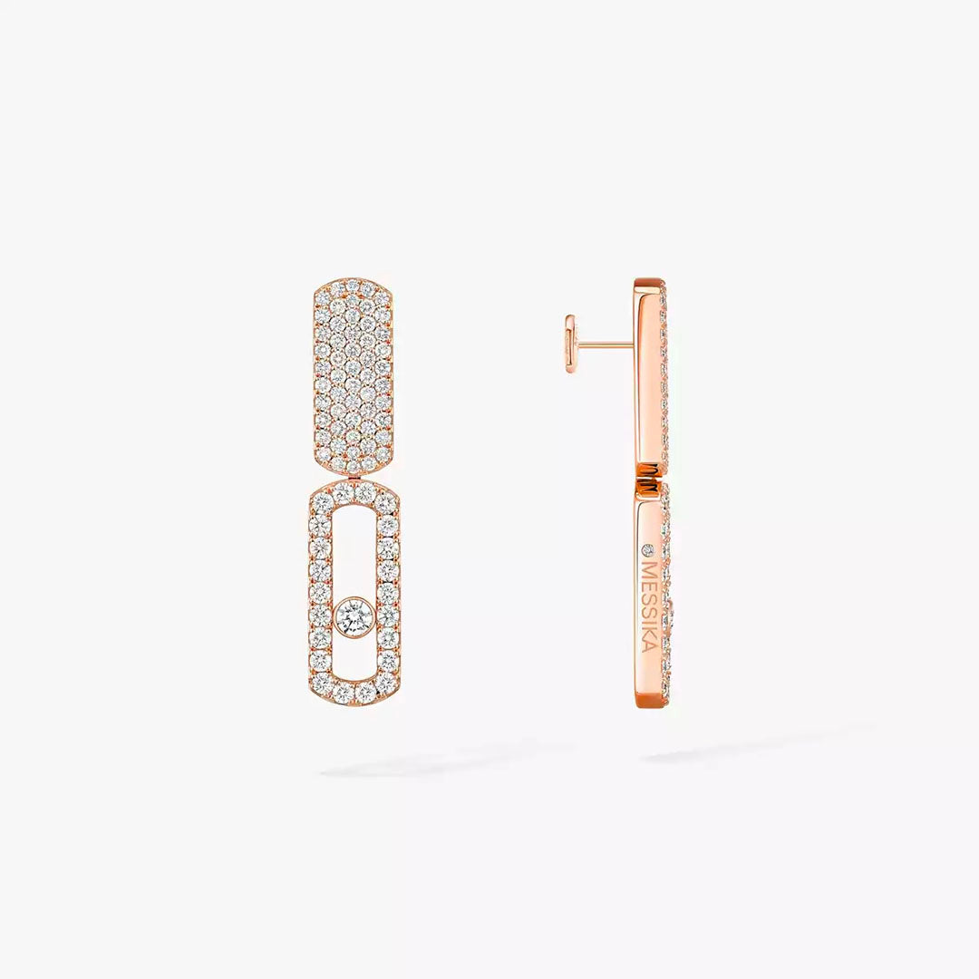 Earrings in rose gold Imperial Move Earrings Messika