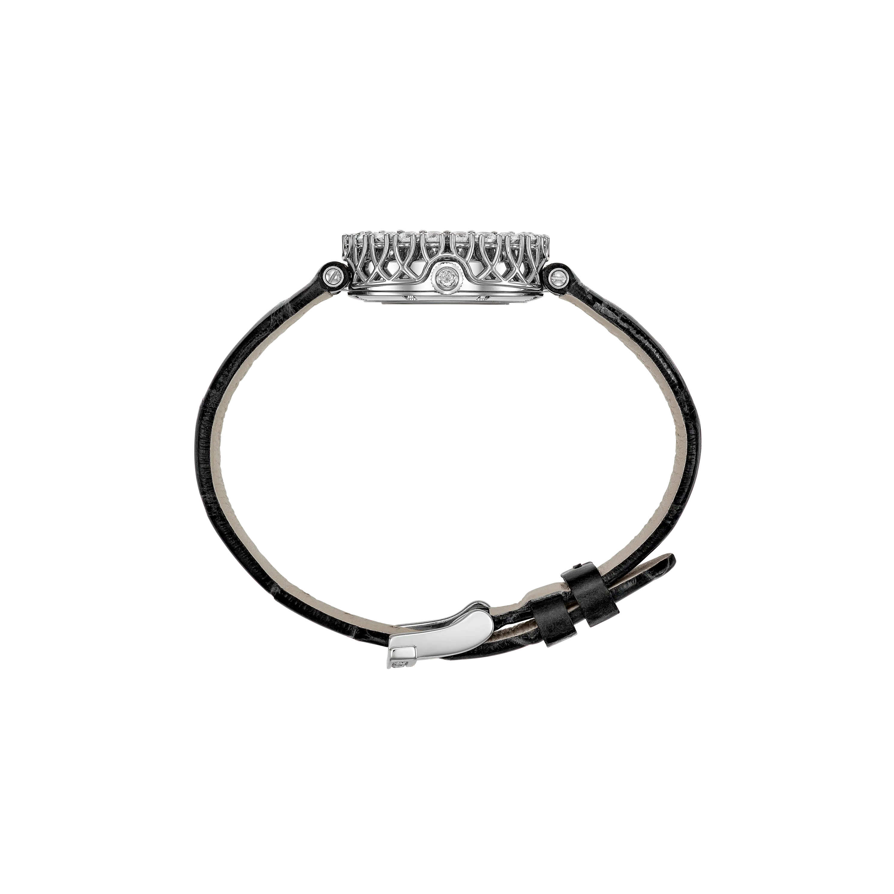 Orologio in oro etico bianco L'Heure Du Diamant Round Chopard