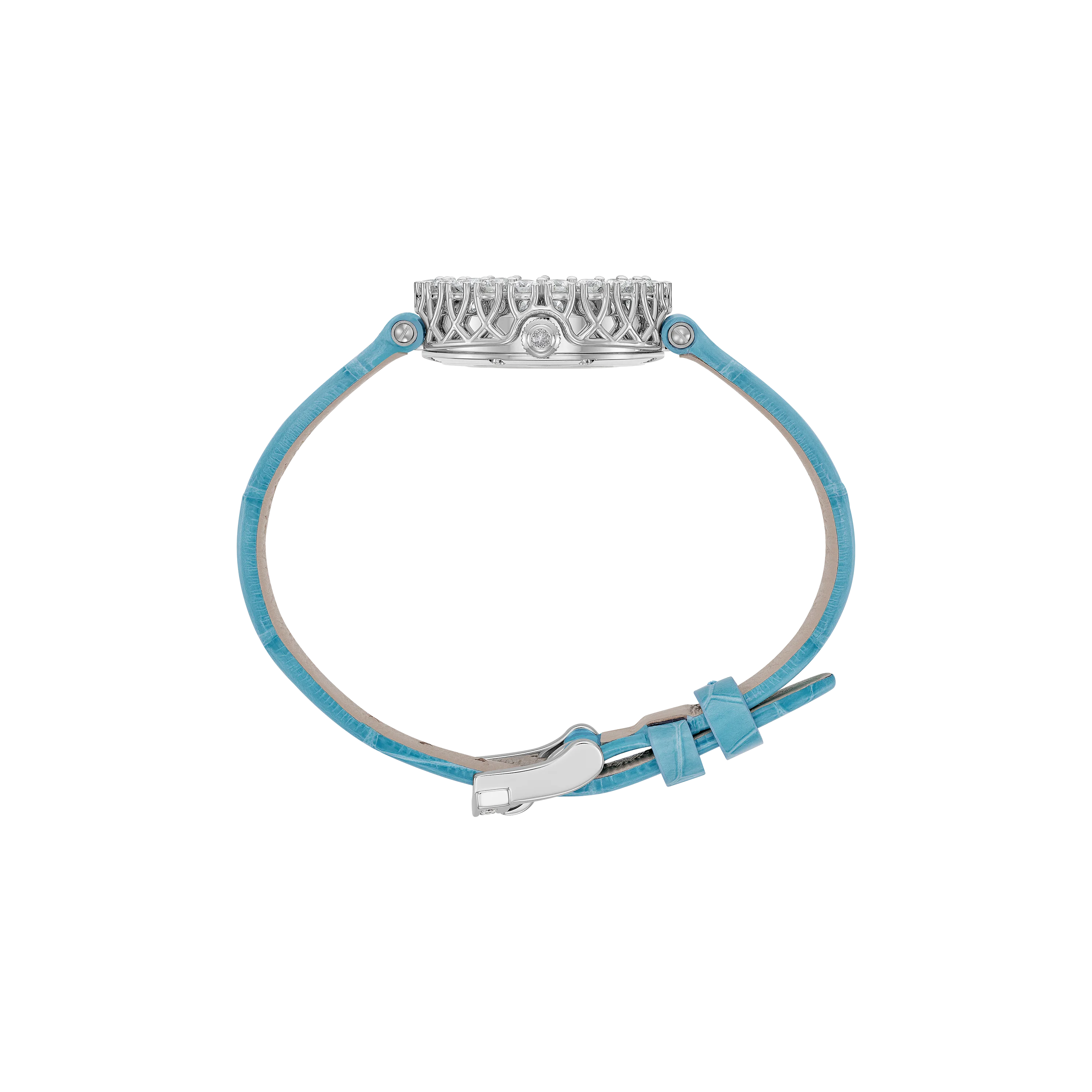 Watch in oro etico bianco L'Heure Du Diamant Round Chopard