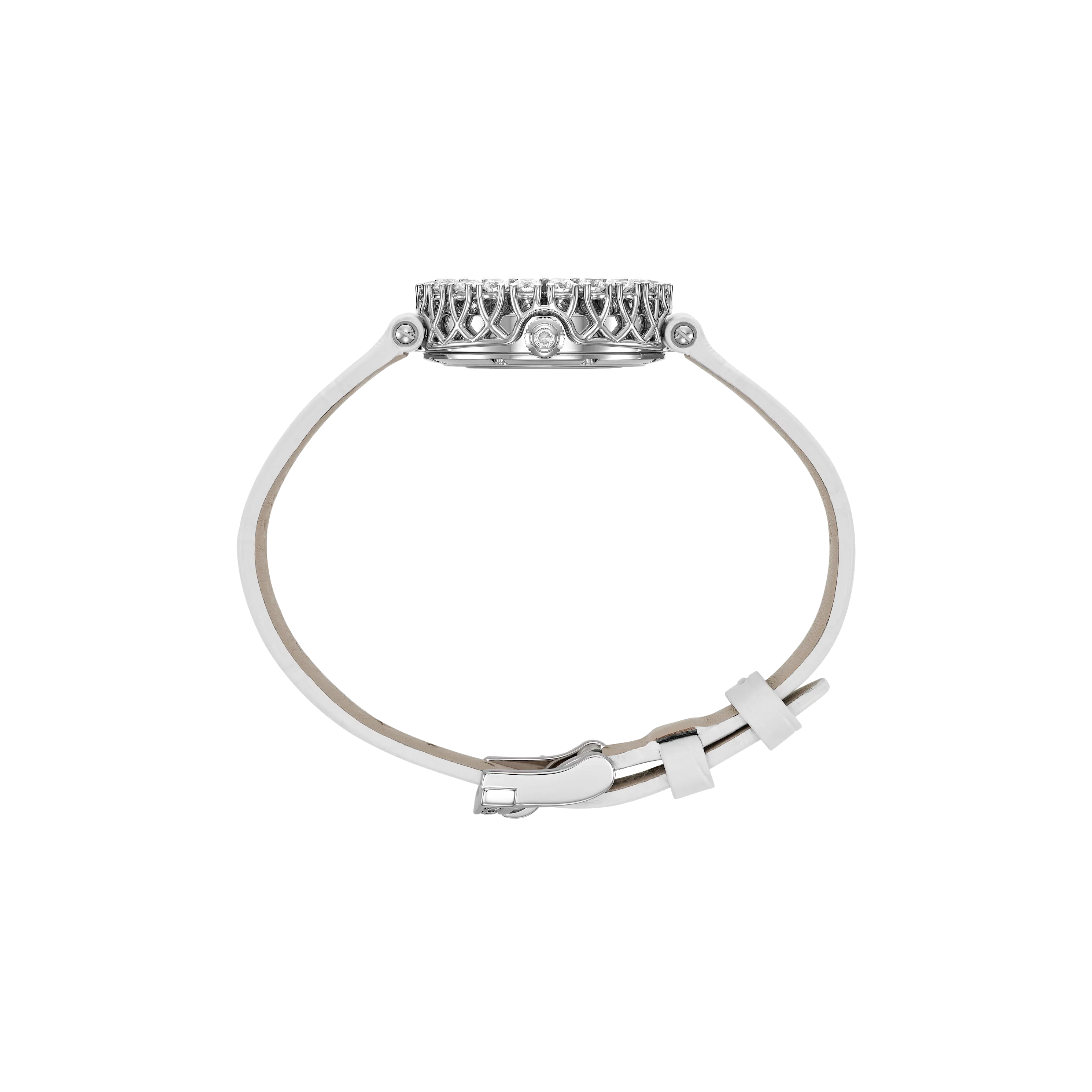 Watch in oro etico bianco L'Heure Du Diamant Round Chopard