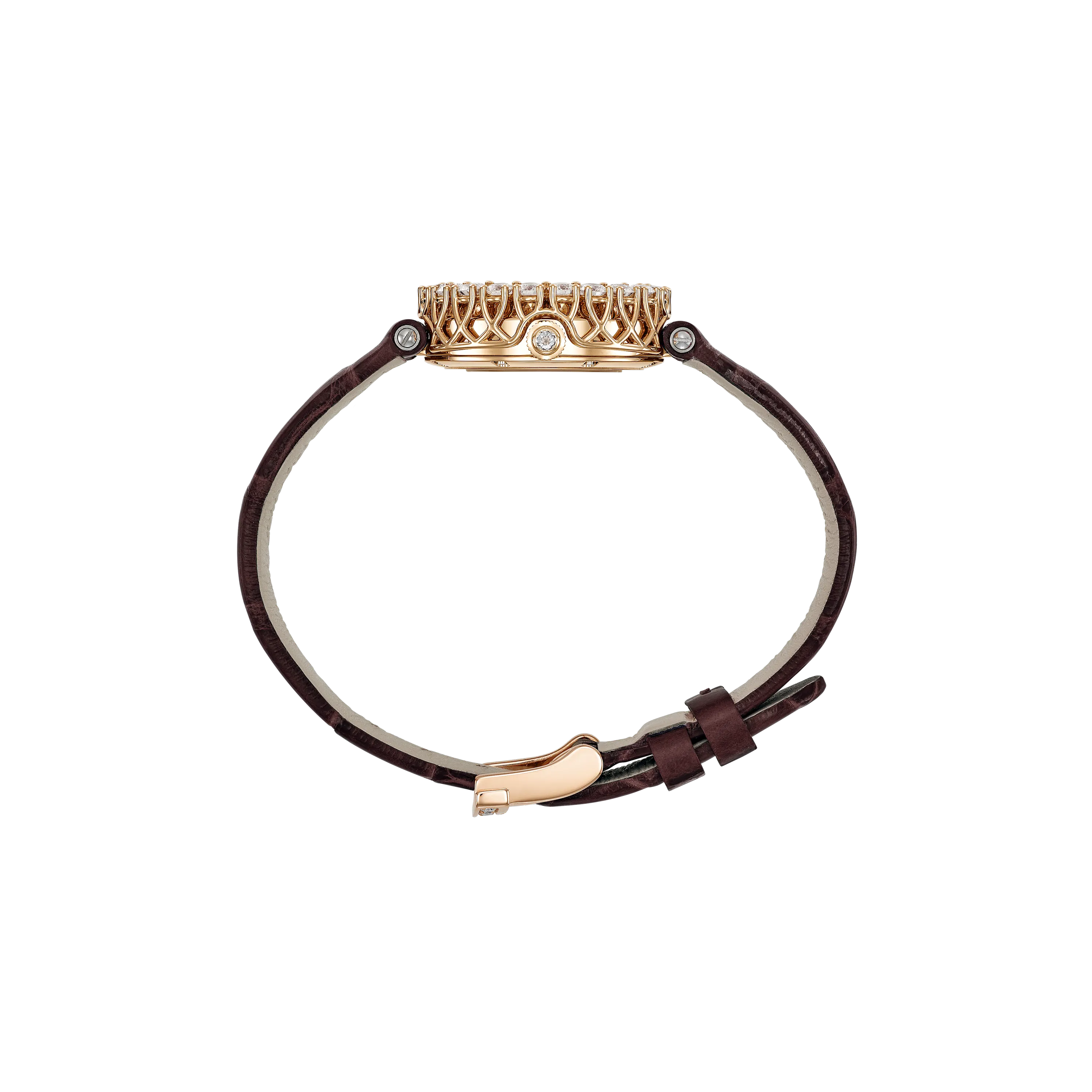 Watch in rose gold L'Heure Du Diamant Round Chopard