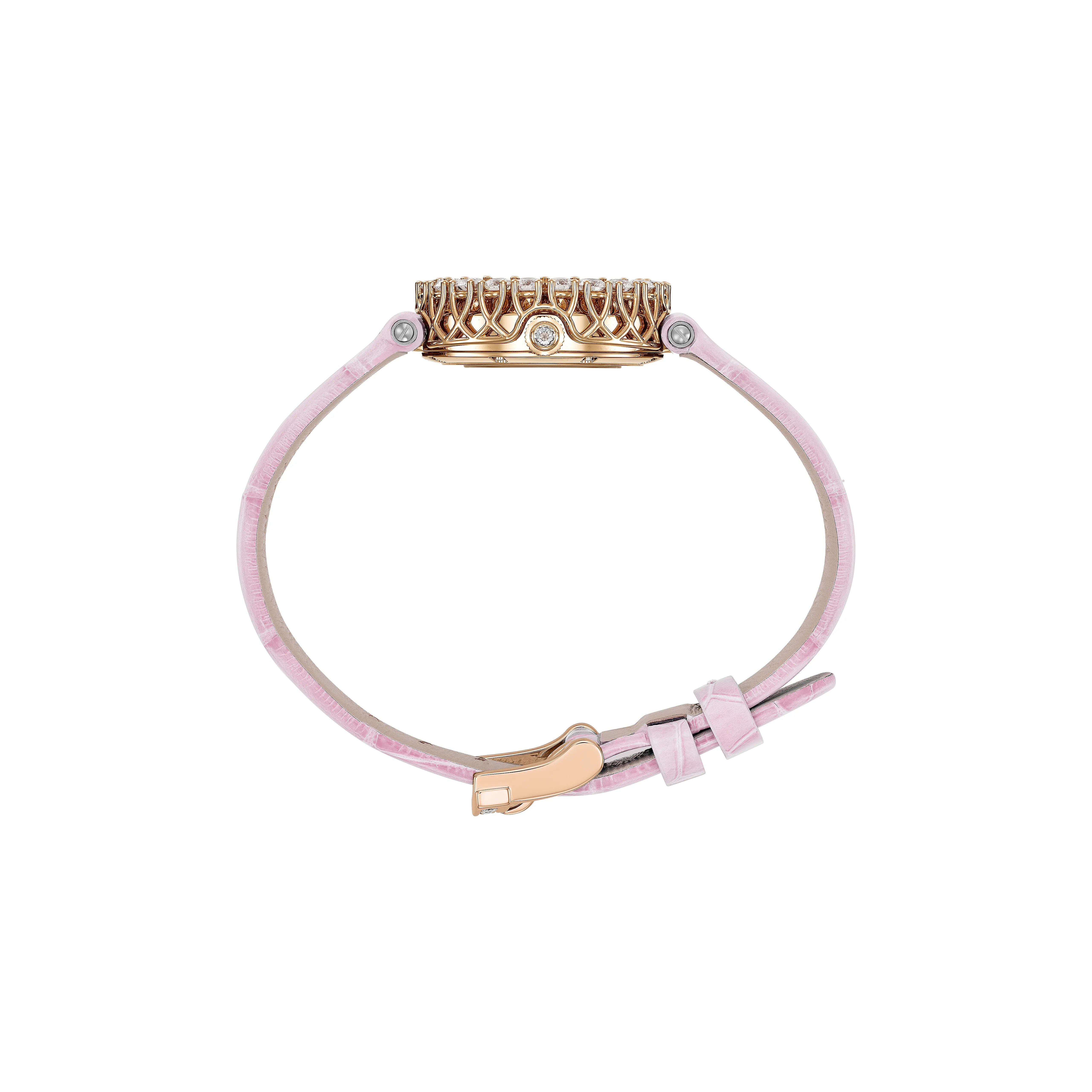 Watch in rose gold L'Heure Du Diamant Round Chopard