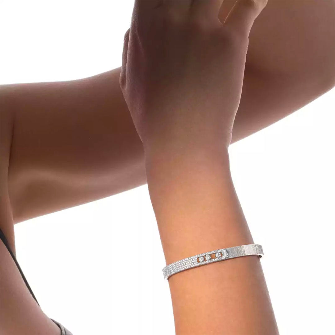 Gioiello in oro bianco Bracciale Move Noa Messika