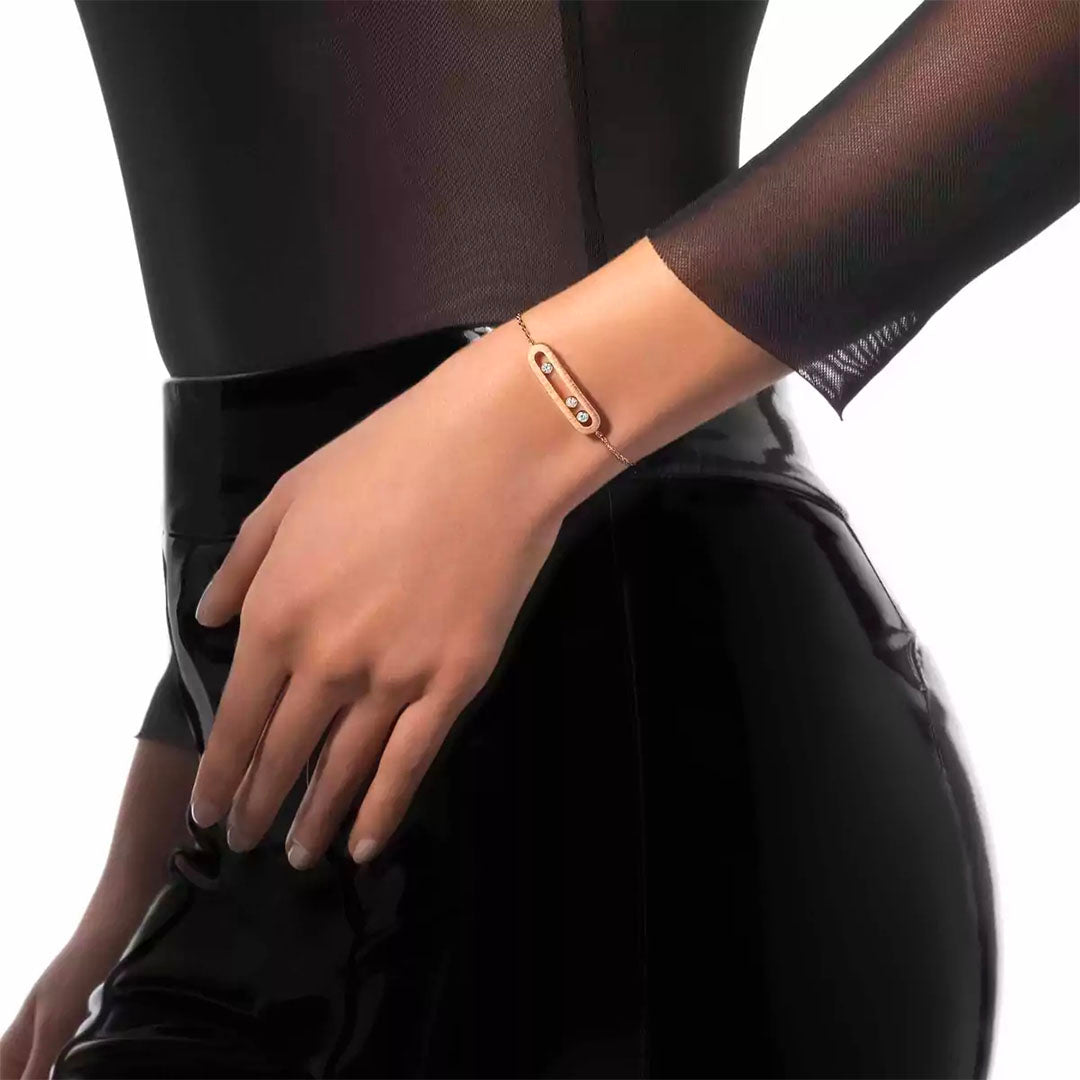 Gioiello in oro rosa Bracciale Move Classique Messika