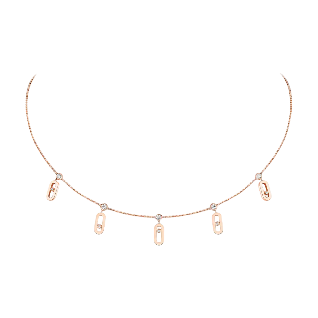 Gioiello in rose gold Move Uno Necklace Messika