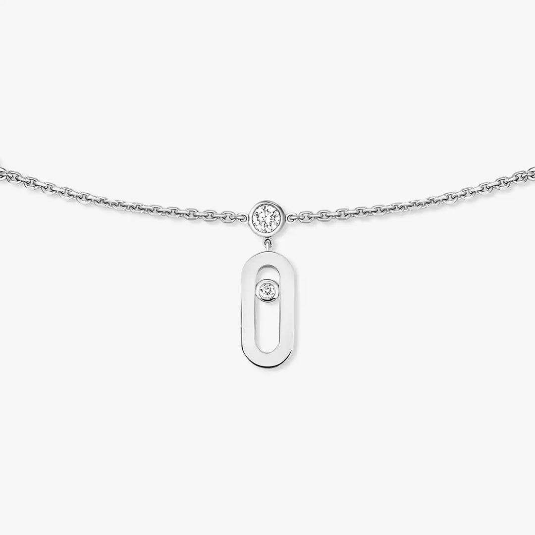 Gioiello in white gold Move Uno Necklace Messika