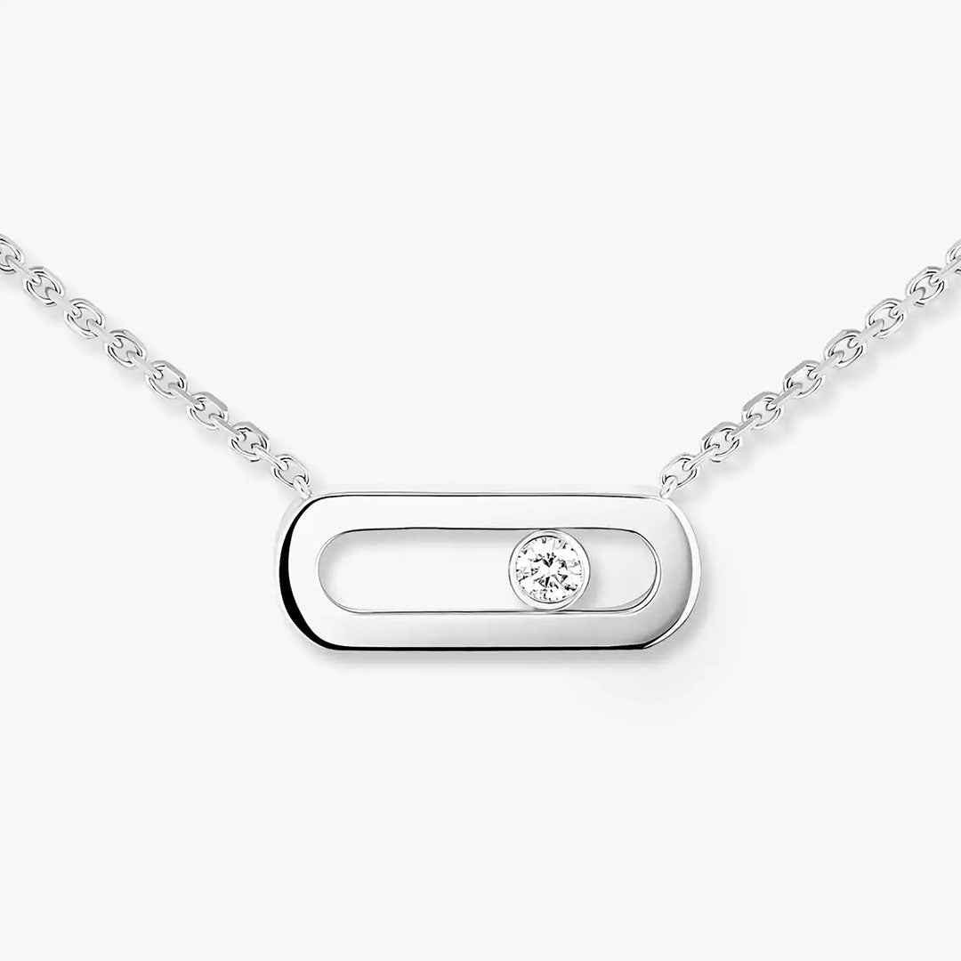 Gioiello in white gold Move Uno Necklace Messika