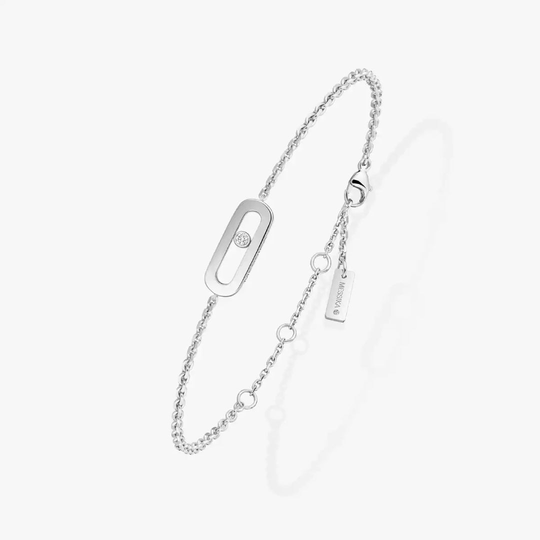 Gioiello in oro bianco Bracciale Move Uno Messika