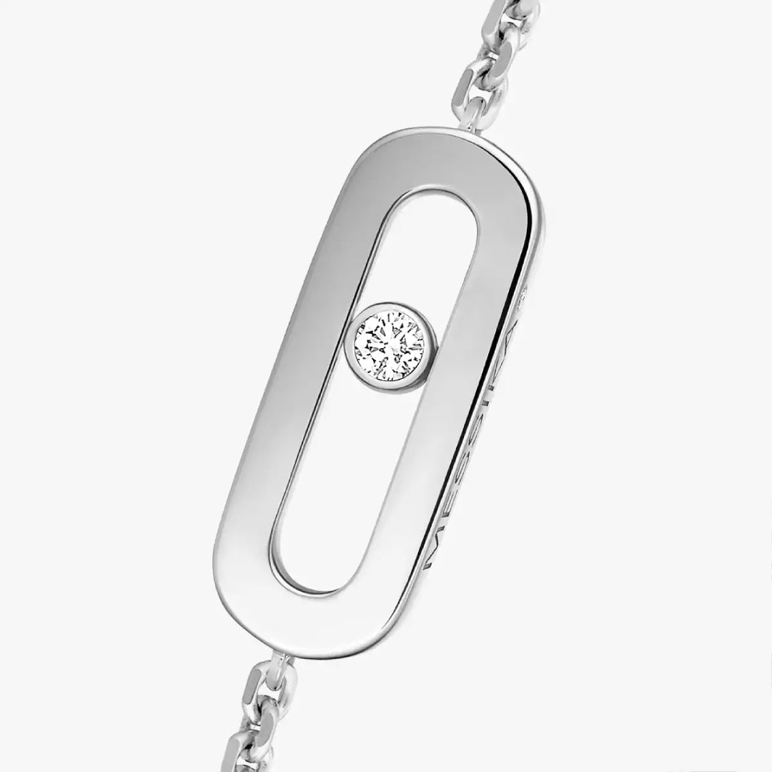 Gioiello in oro bianco Bracciale Move Uno Messika