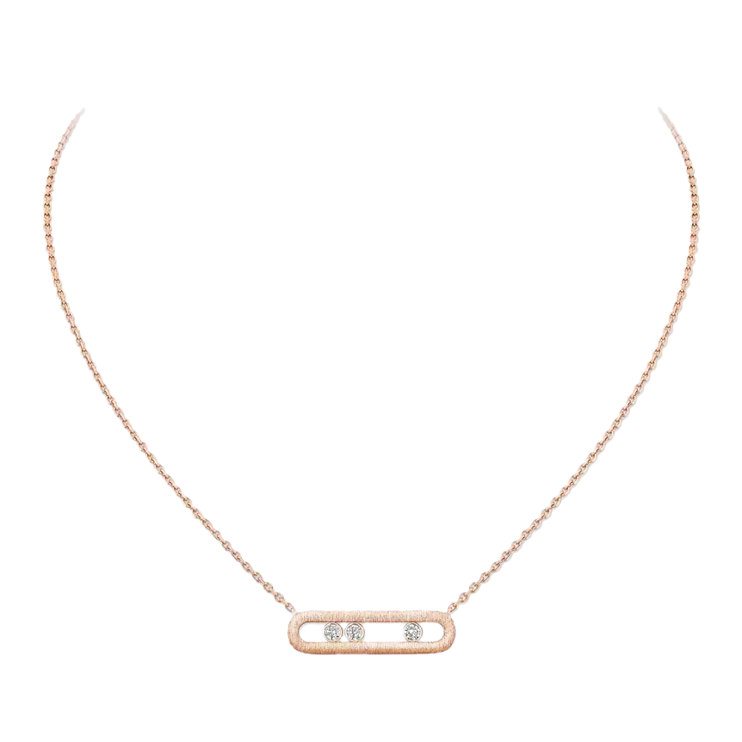Gioiello in rose gold Move Classique Necklace Messika