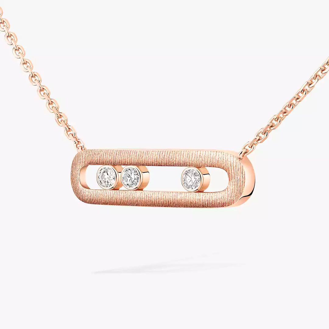 Gioiello in rose gold Move Classique Necklace Messika