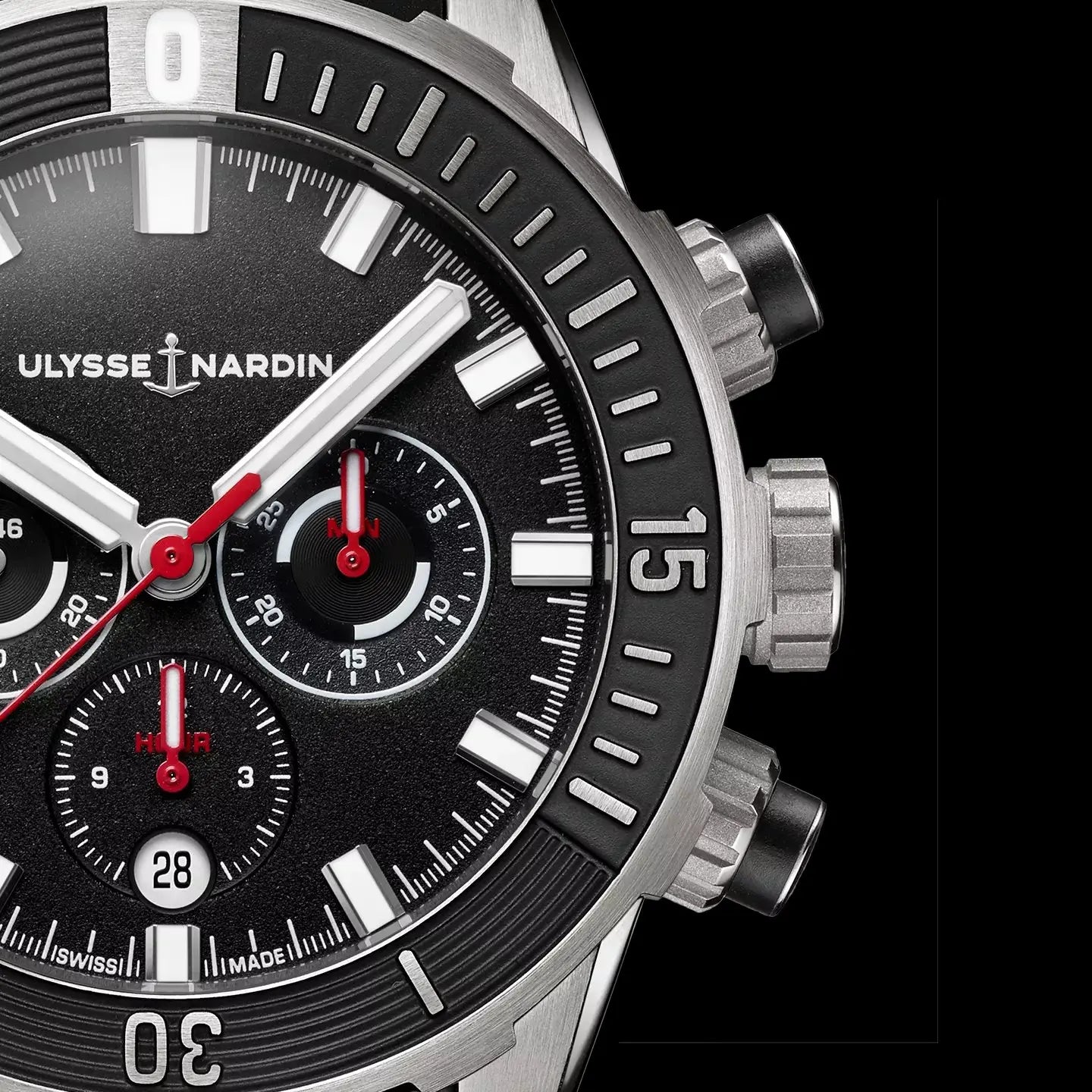 Watch in titanium Diver Chronograph Ulysse nardin