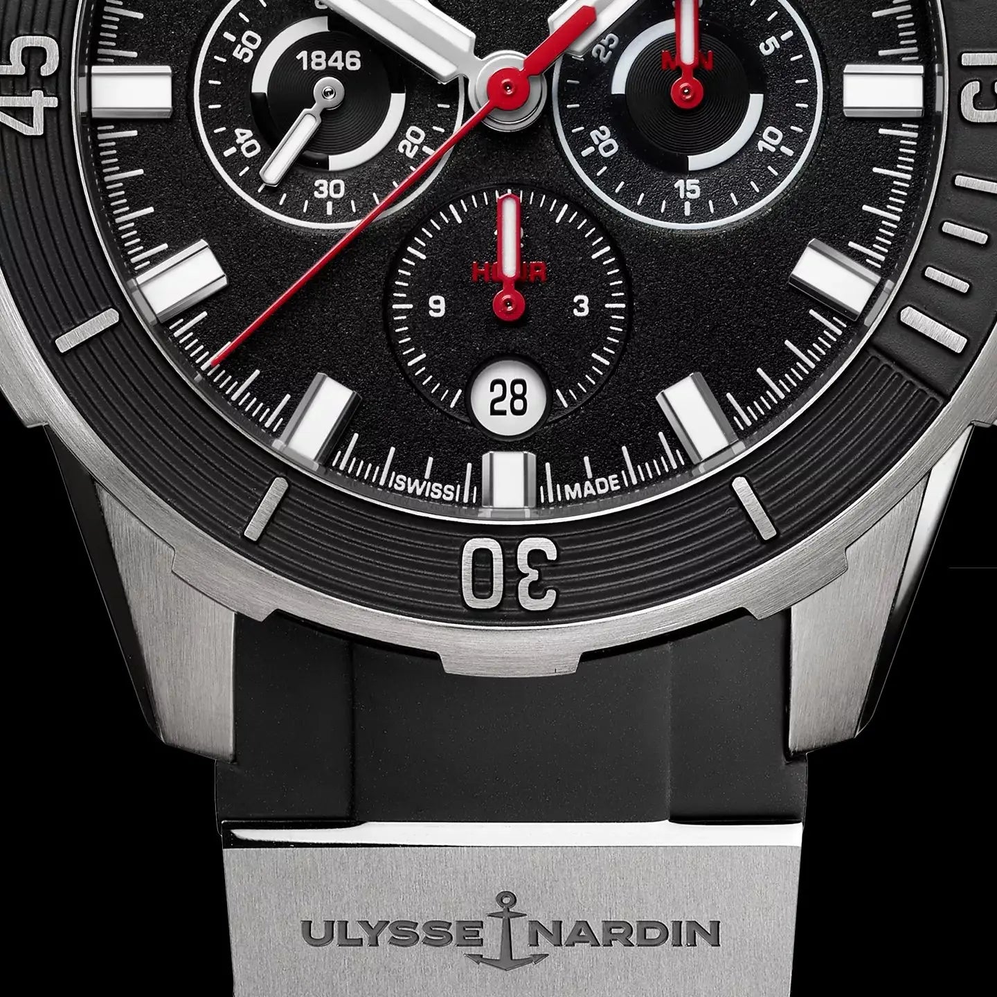 Watch in titanium Diver Chronograph Ulysse nardin