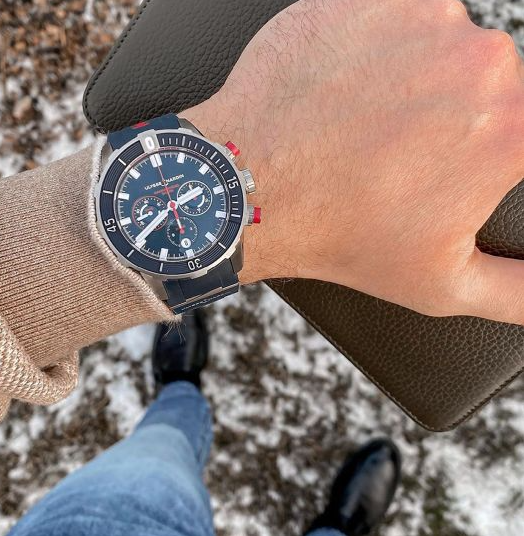 Orologio in titanio Diver Chronograph Ulysse nardin