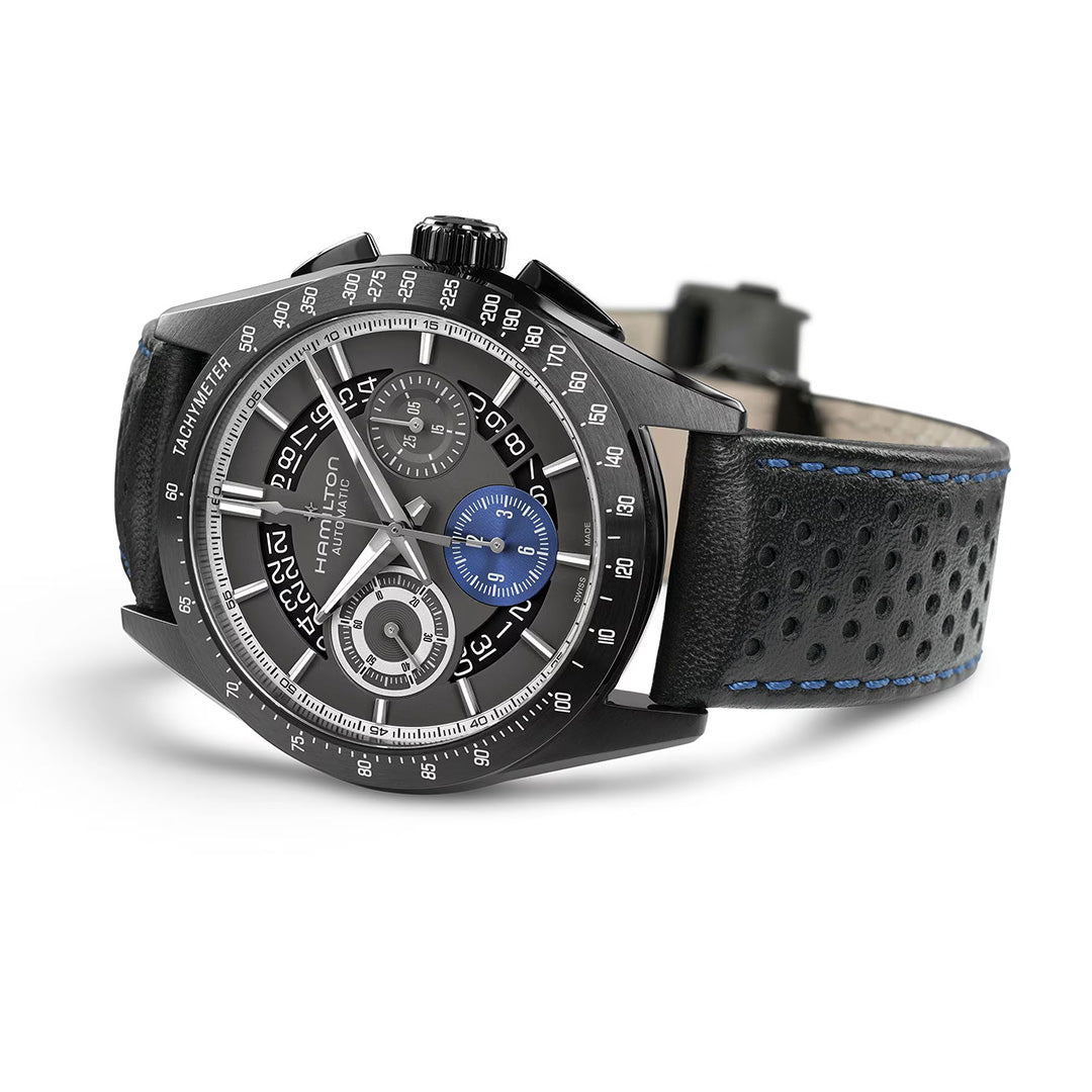 Watch in pvd-coated steel Jazzmaster Performer Autochrono Hamilton
