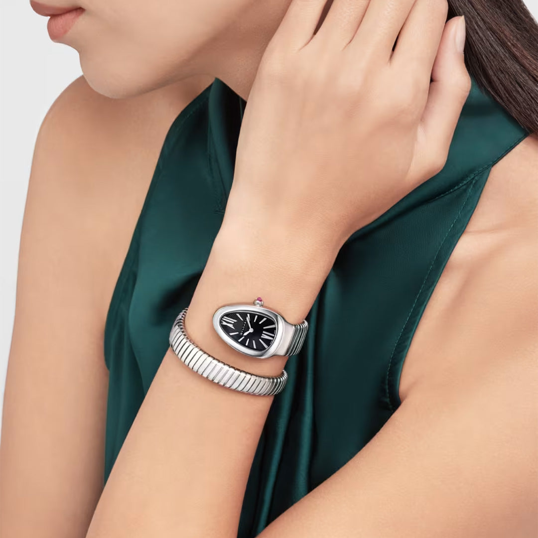 Orologio in acciaio Serpenti Tubogas Bulgari